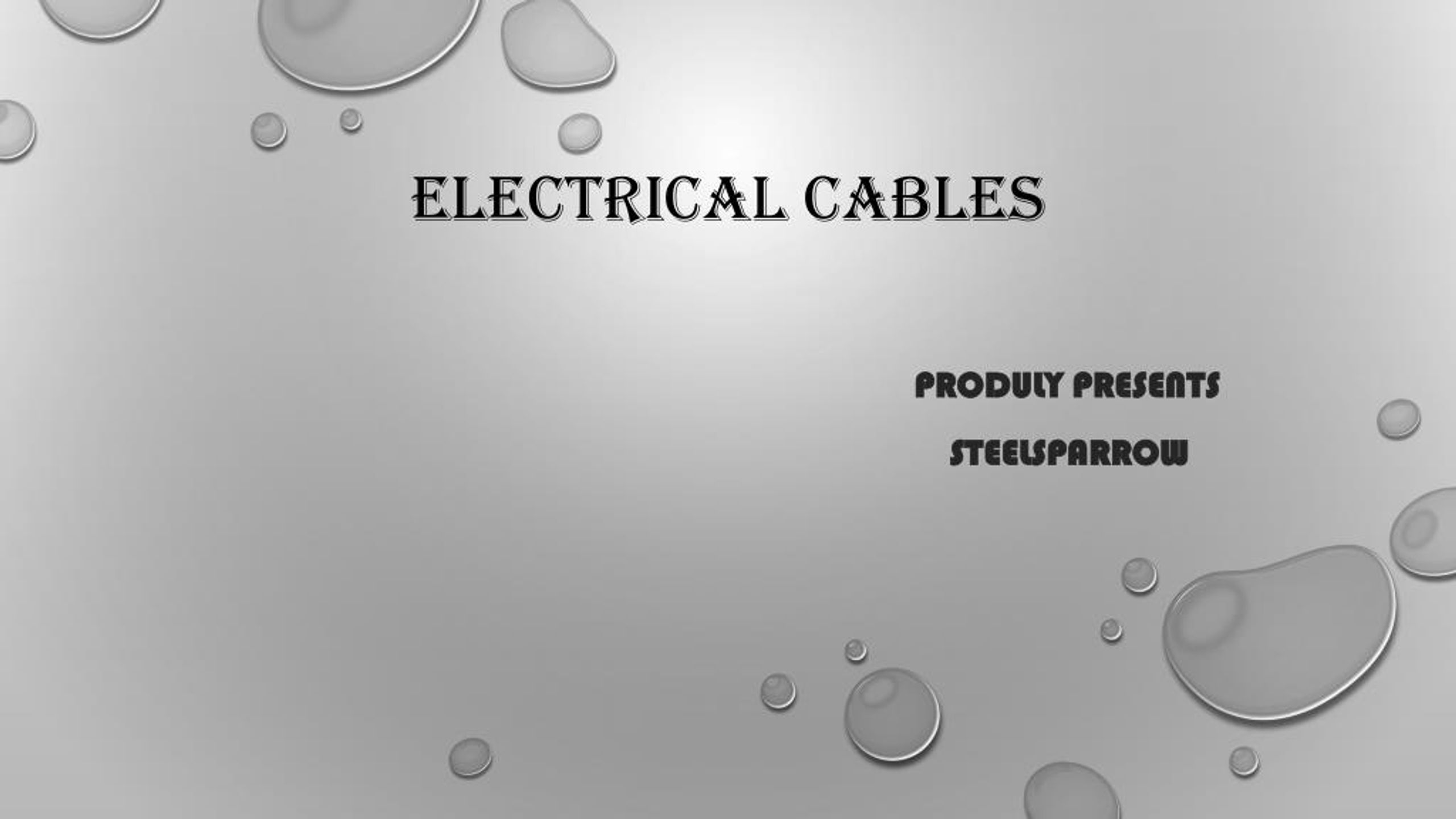 PPT Electrical Cables Online PowerPoint Presentation, free download ID7339165