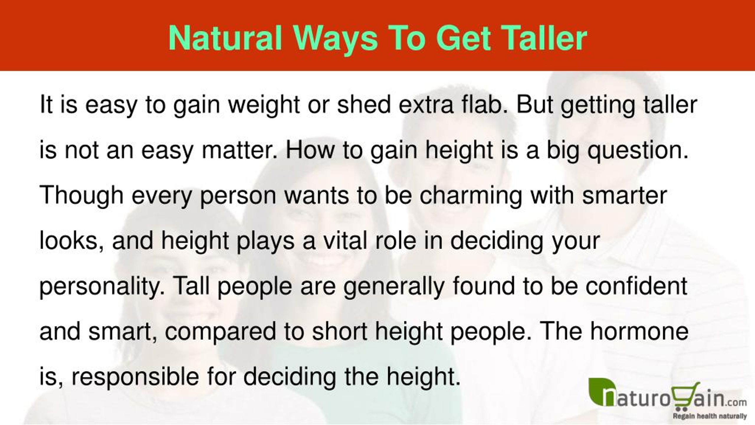PPT Natural Ways To Get Taller And Increase Height