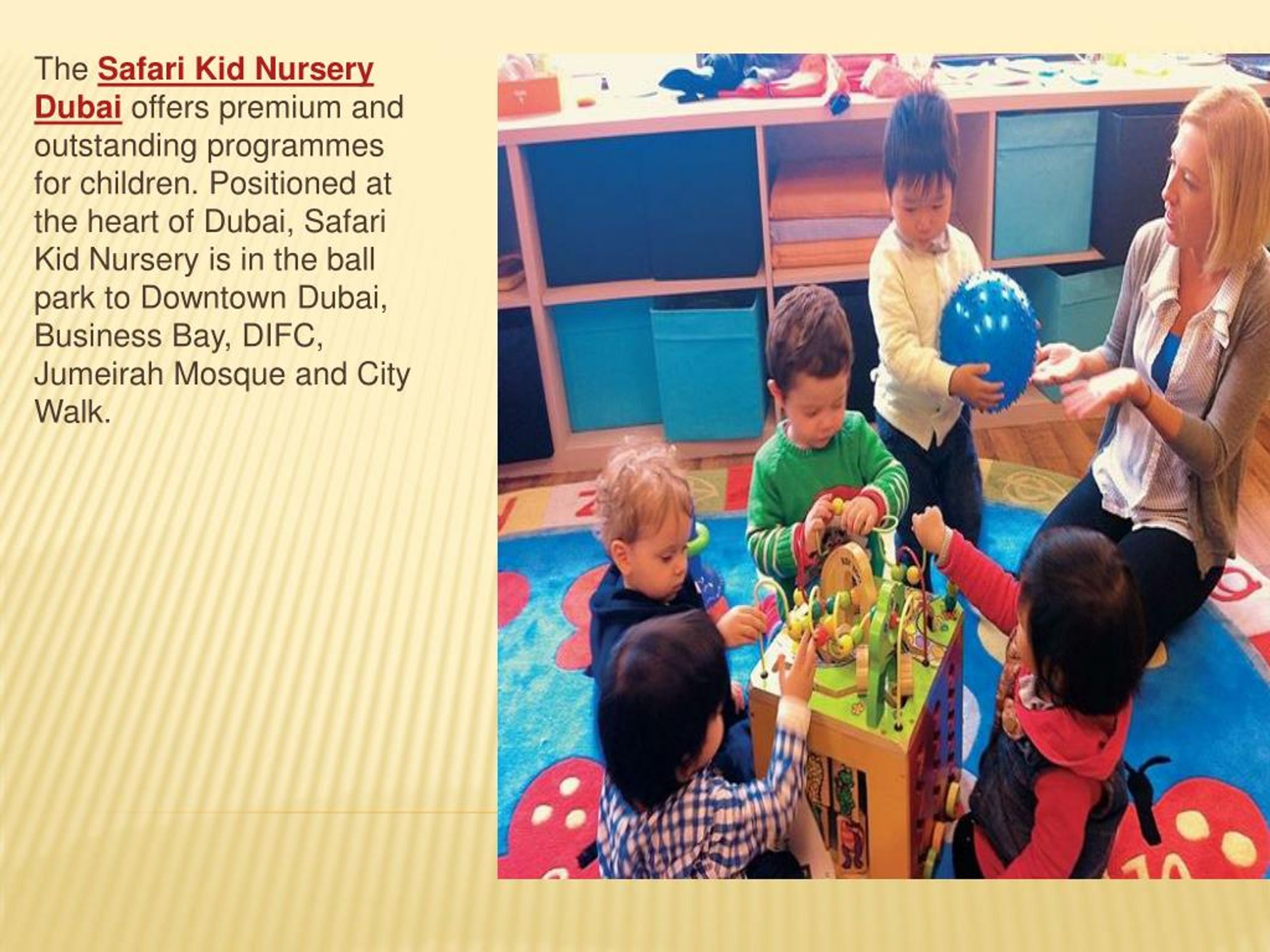 PPT Safari Kid School Best Dubai Nursery PowerPoint Presentation