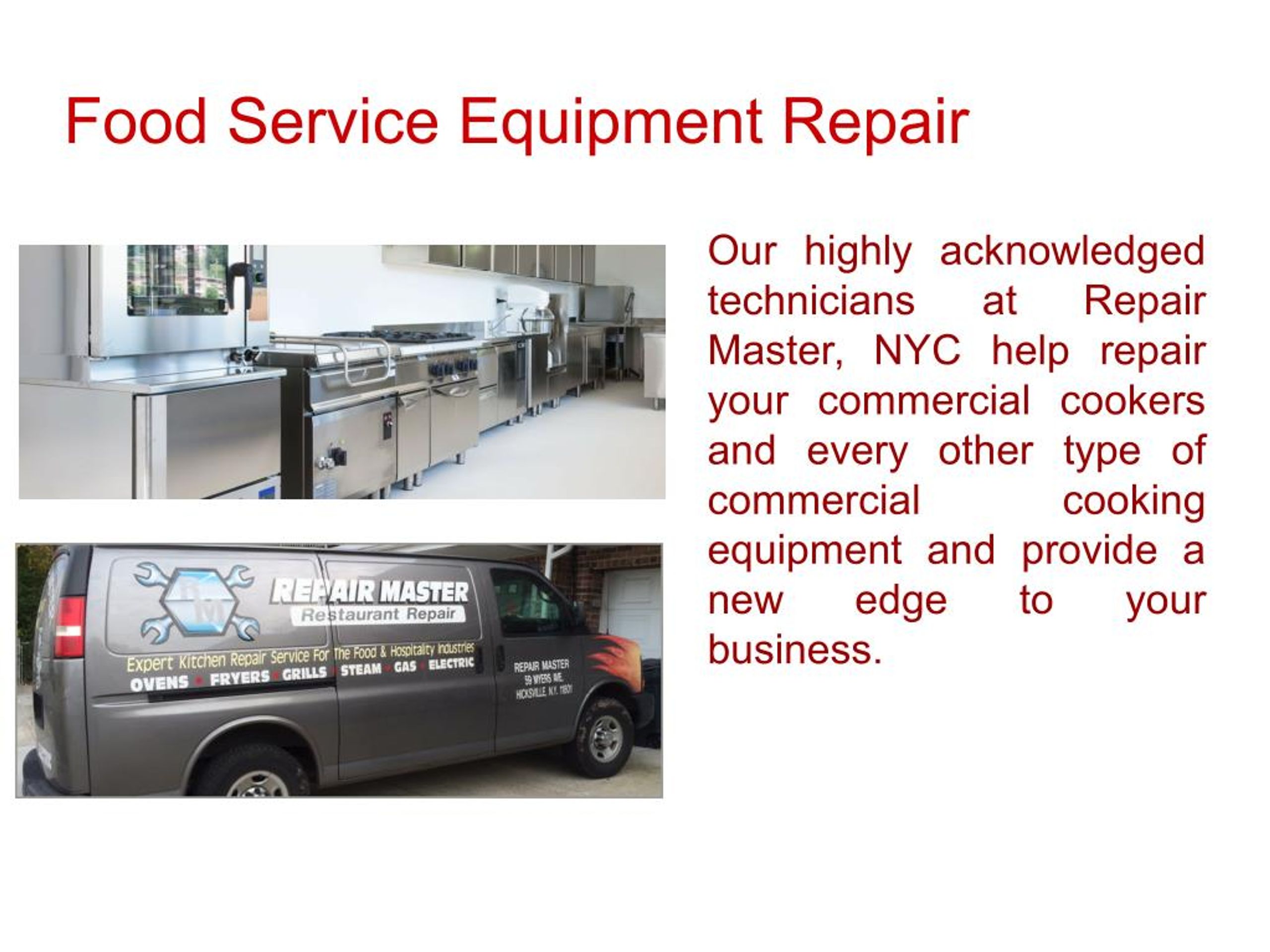 PPT Cooking Equipment Repairs Nyc PowerPoint Presentation, free download ID7340841