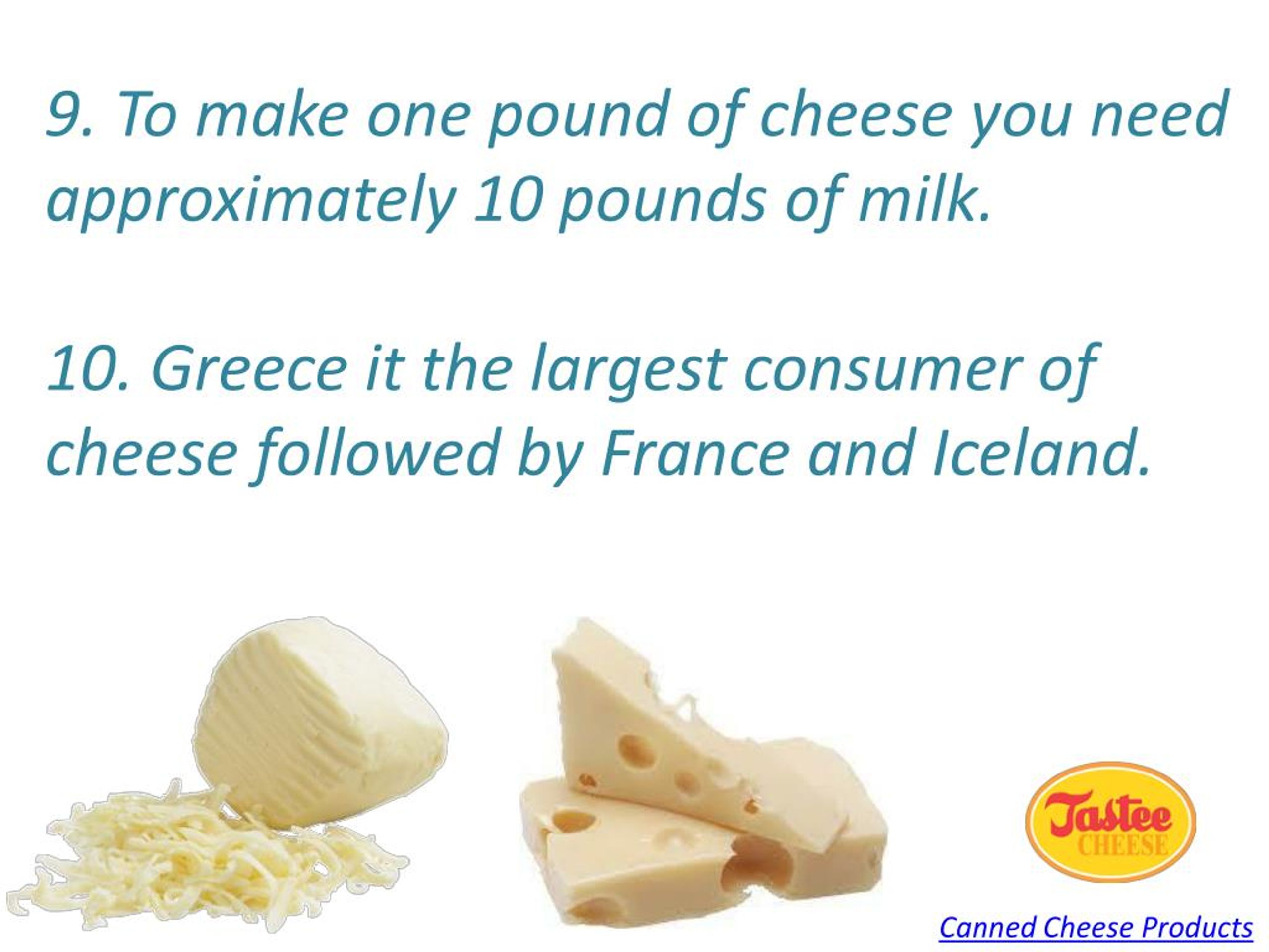 PPT 10 Interesting Facts About Cheese PowerPoint Presentation, free