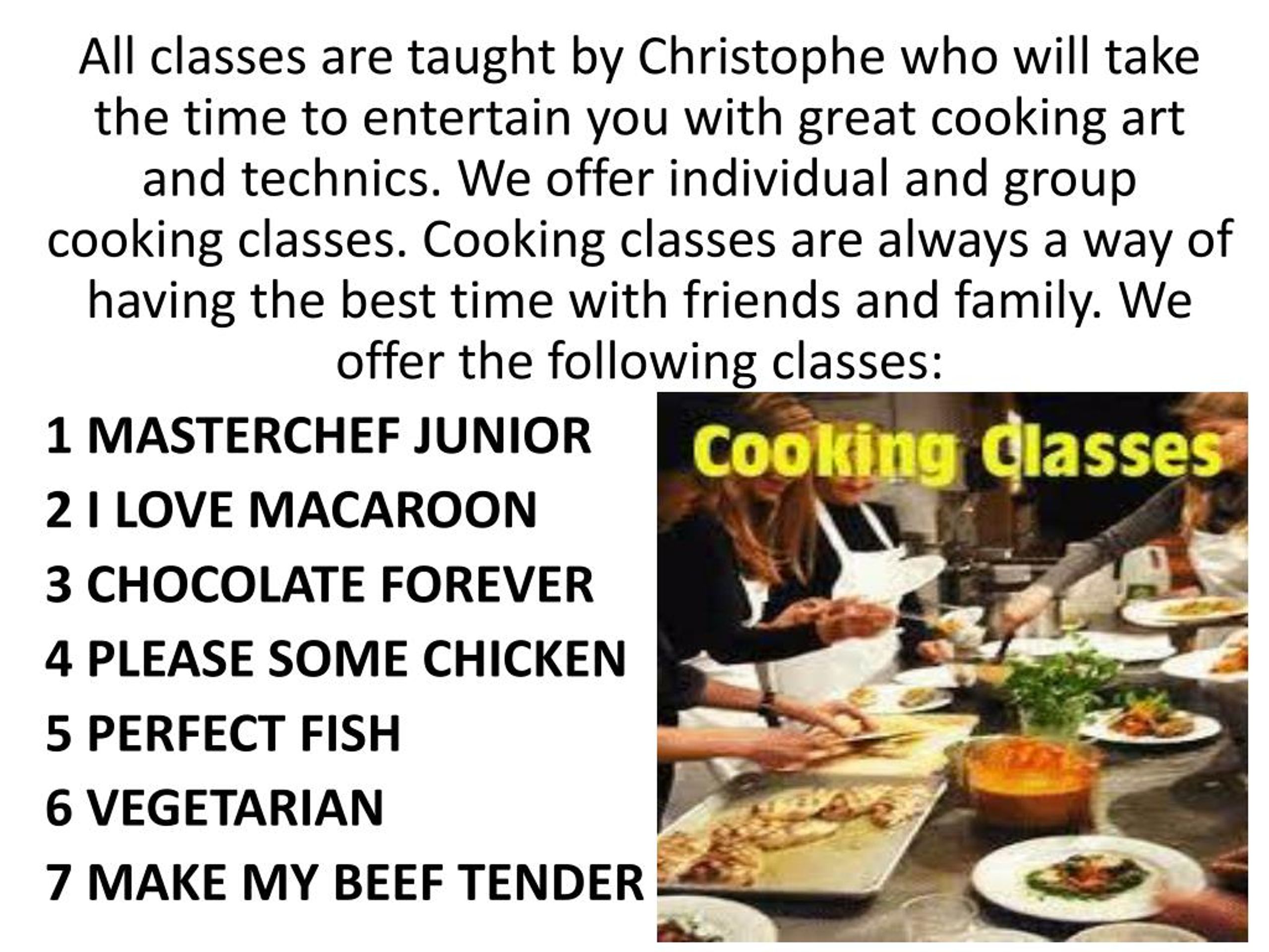 PPT Cooking Classes Las Vegas PowerPoint Presentation, free download
