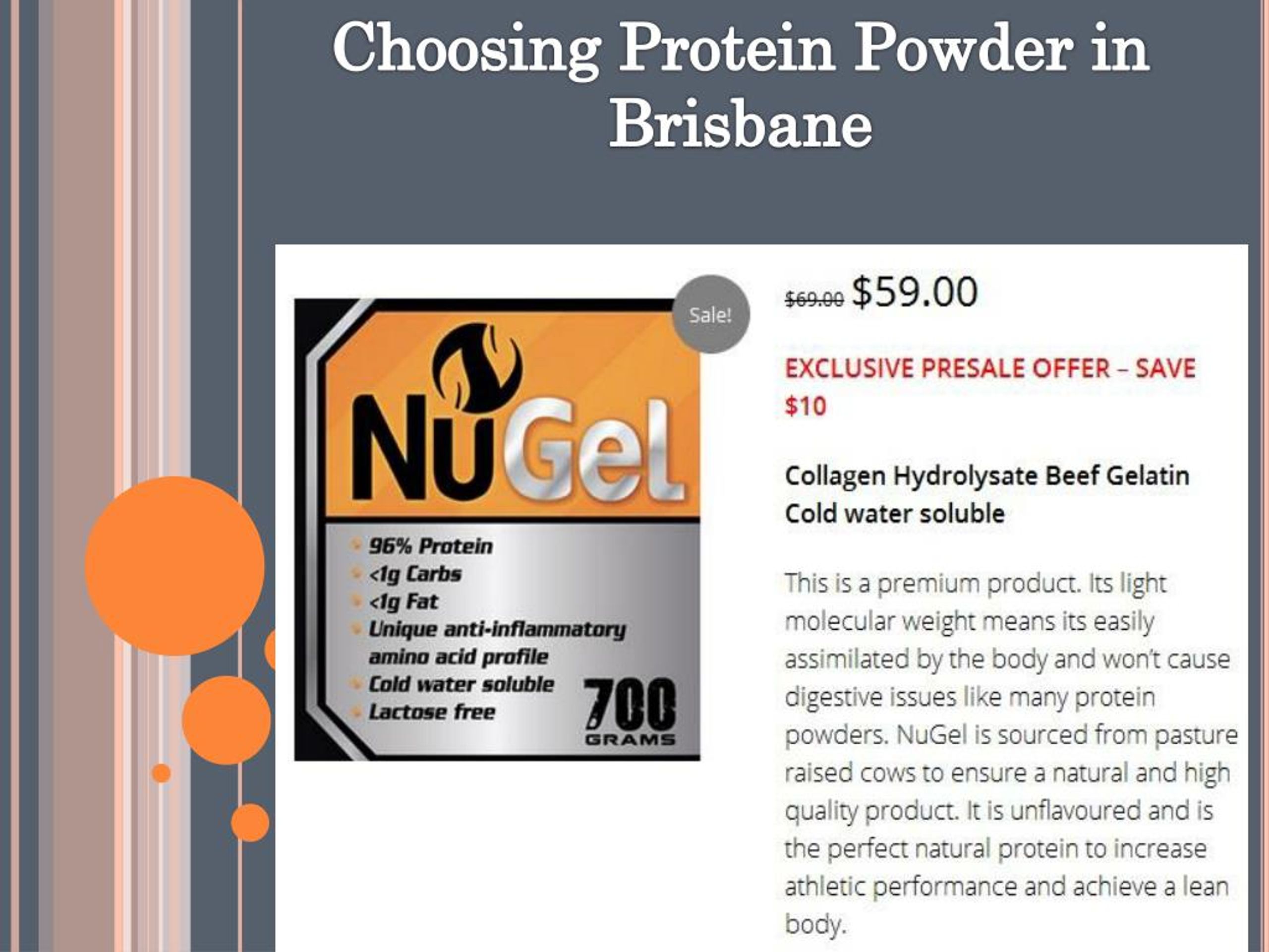 PPT Choosing Best Protein Powder In Brisbane PowerPoint Presentation ID7342425