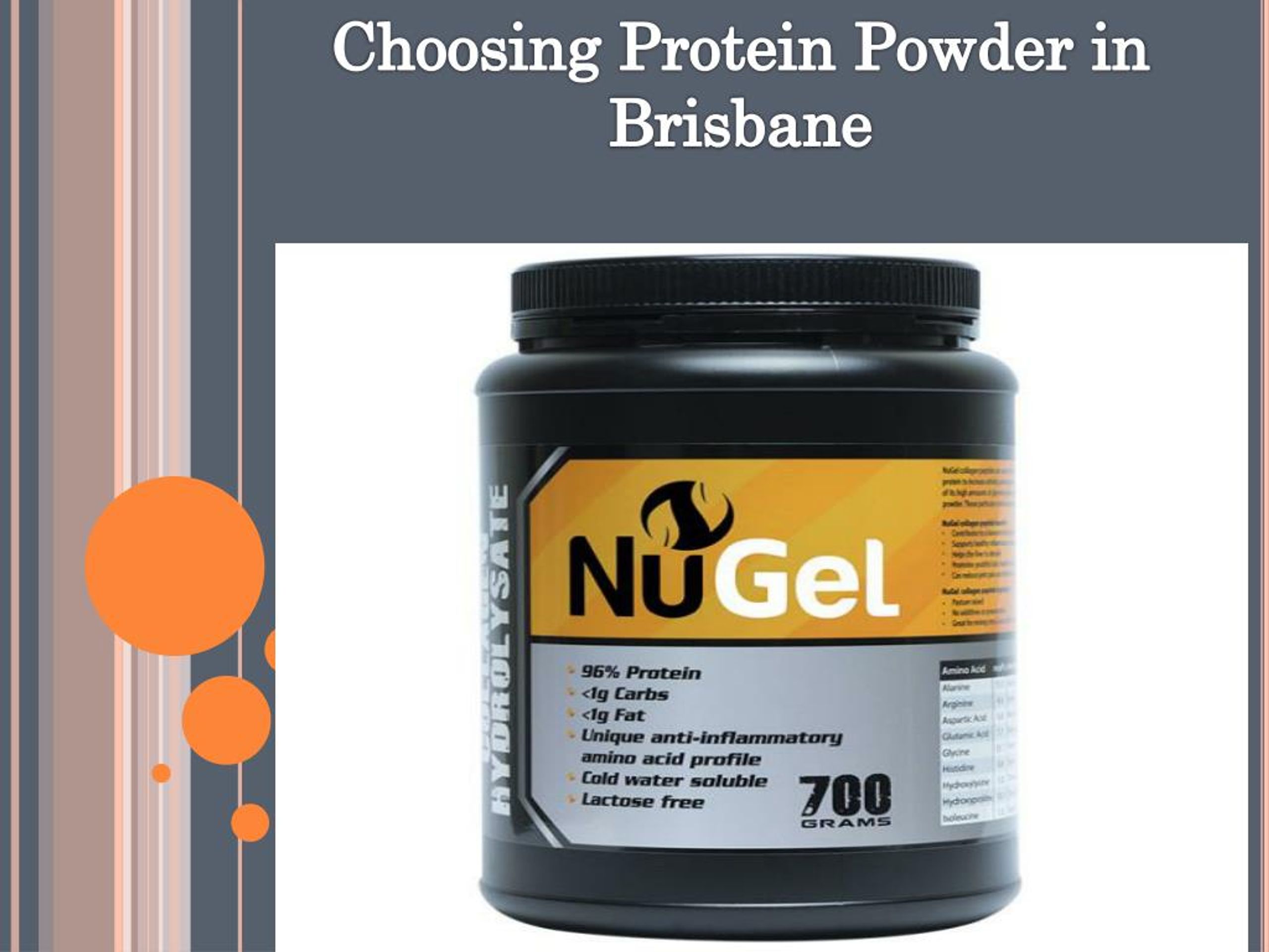 PPT Choosing Best Protein Powder In Brisbane PowerPoint Presentation ID7342425