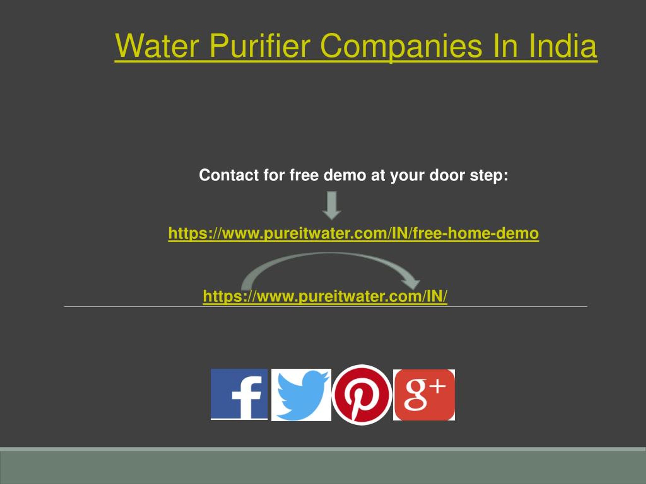 PPT Water Purifier Companies In India PowerPoint Presentation, free