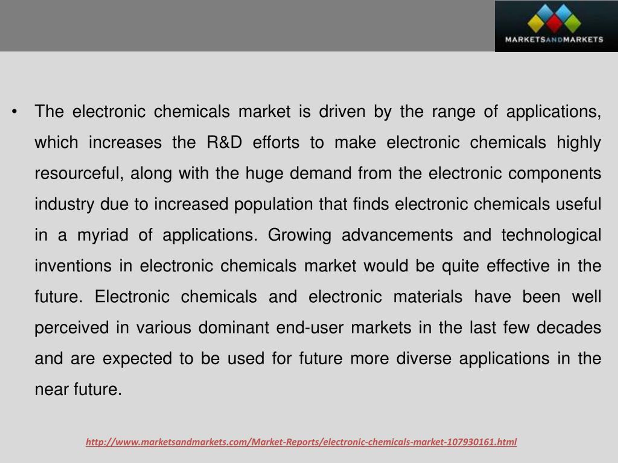 PPT Electronic Chemicals & Materials Market PowerPoint Presentation