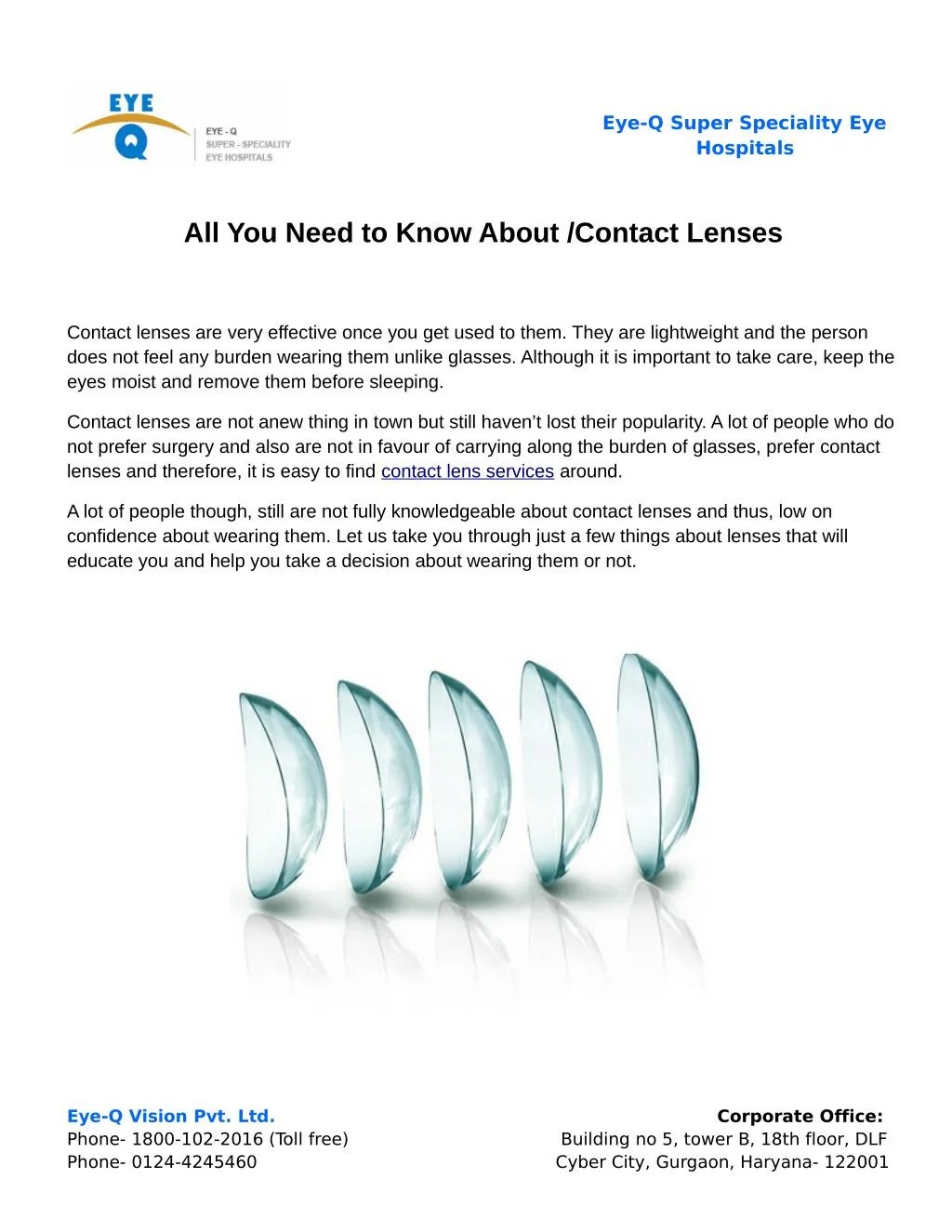 PPT All You Need to Know About Contact Lenses PowerPoint Presentation ID7344228