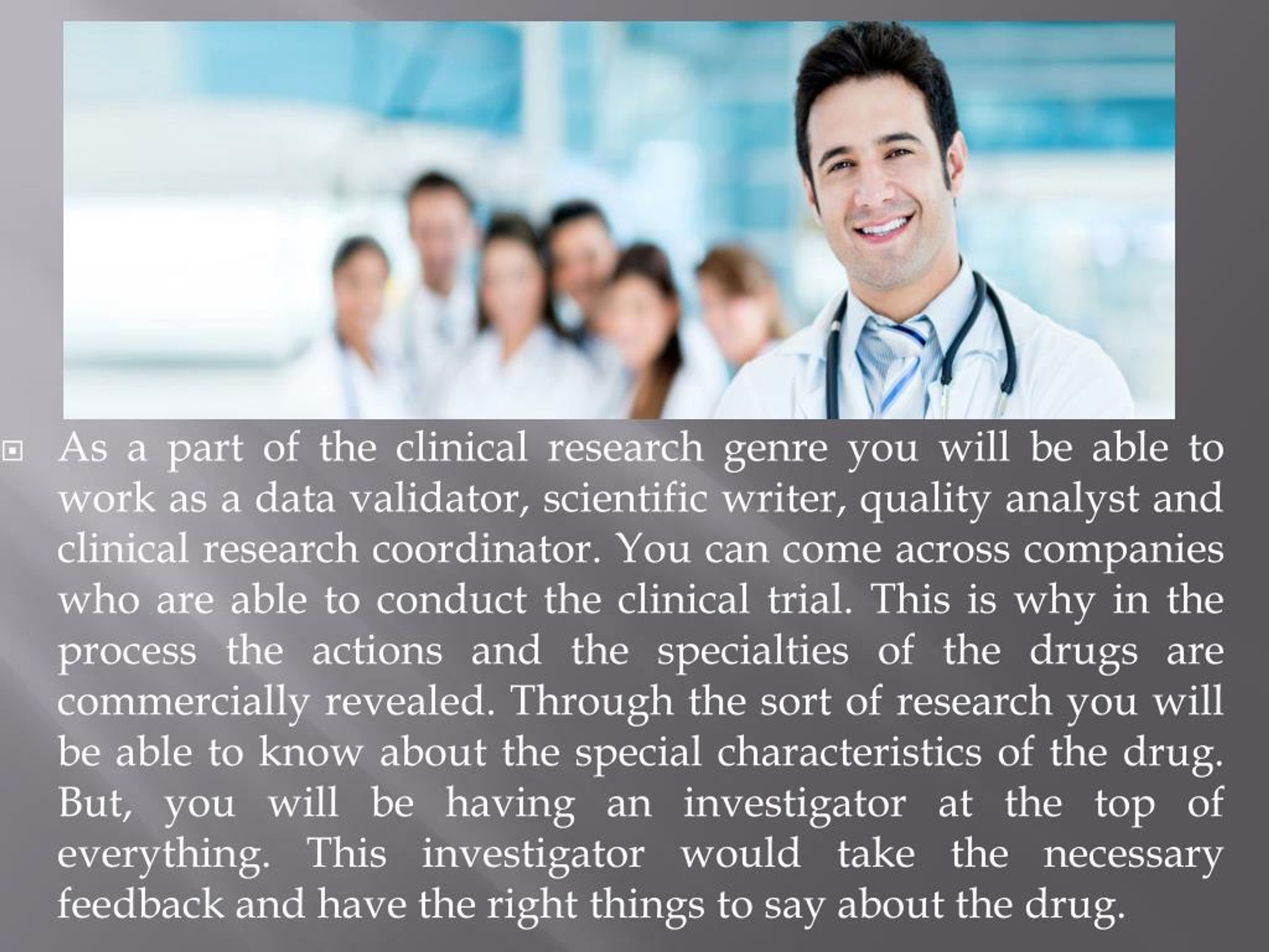 PPT Msc in clinical Research For Bright Future PowerPoint