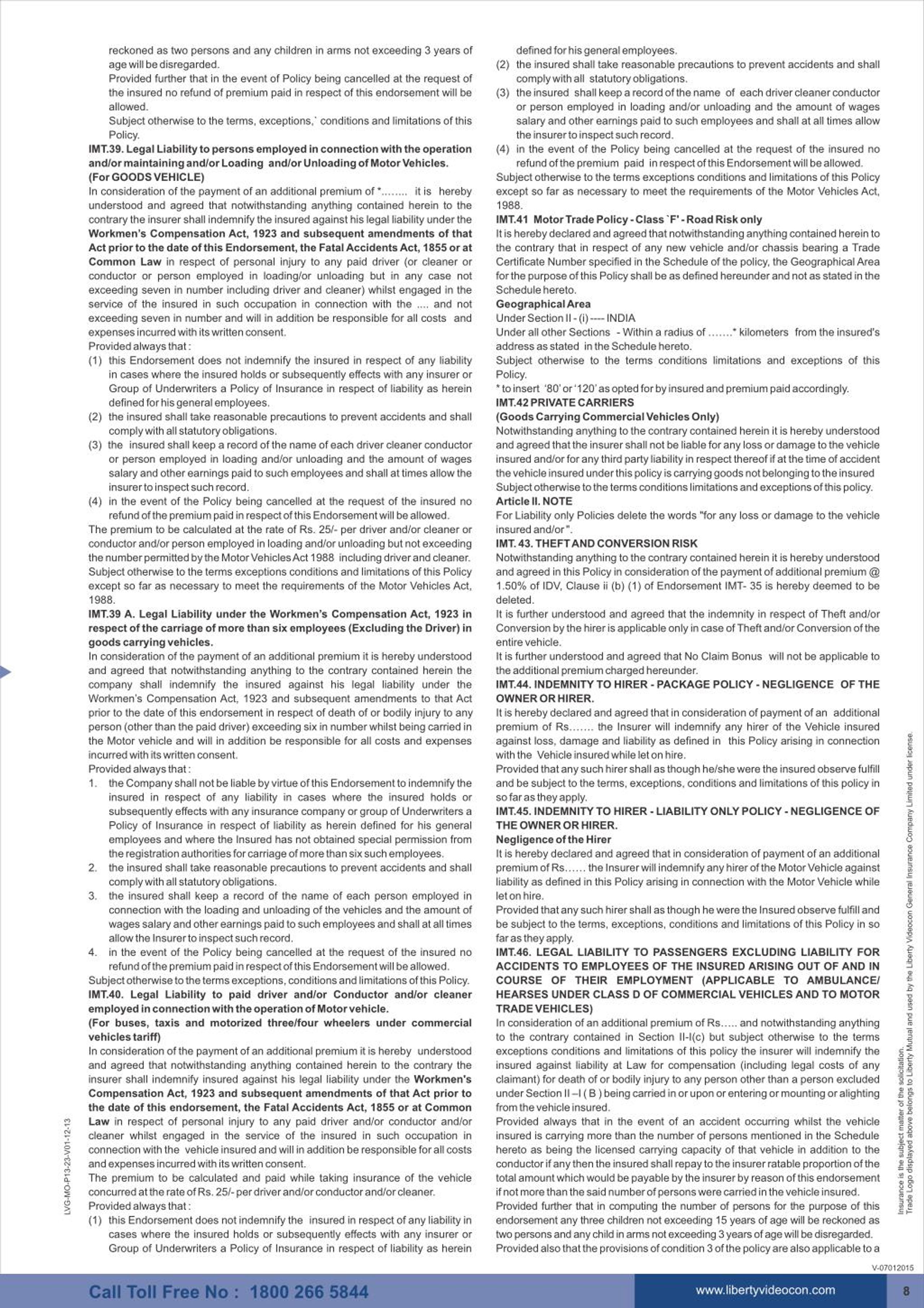 PPT Private Car Insurance Policy Wording Liberty General Insurance