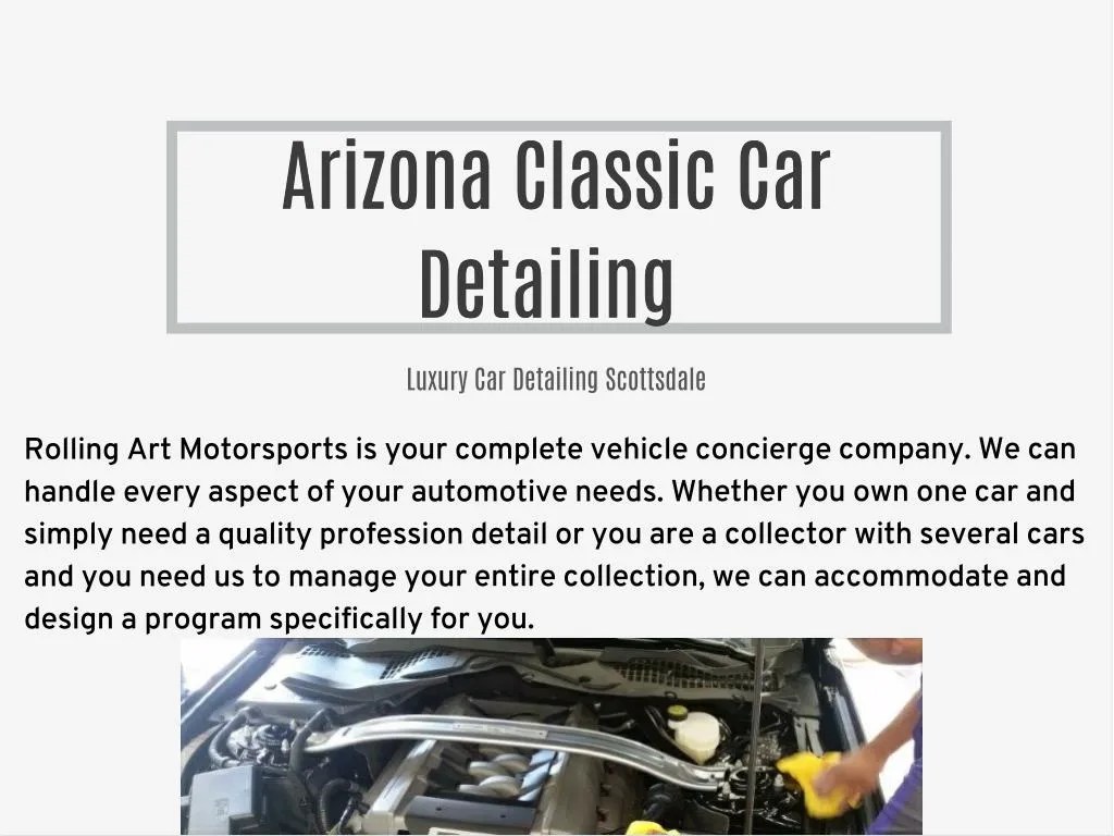 PPT Arizona Classic Car Detailing PowerPoint Presentation, free