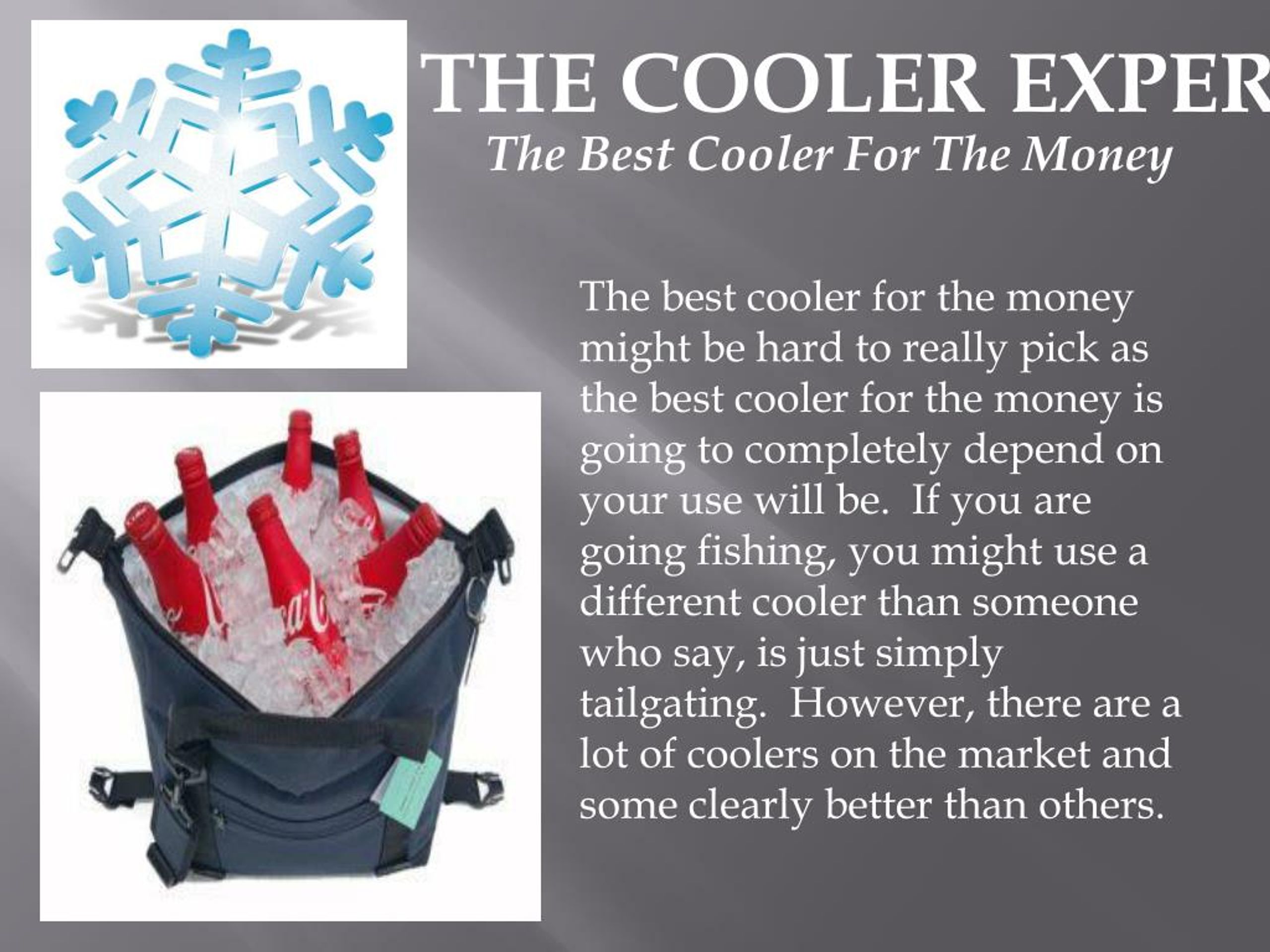 PPT The Best Cooler For The Money PowerPoint Presentation, free download ID7345001