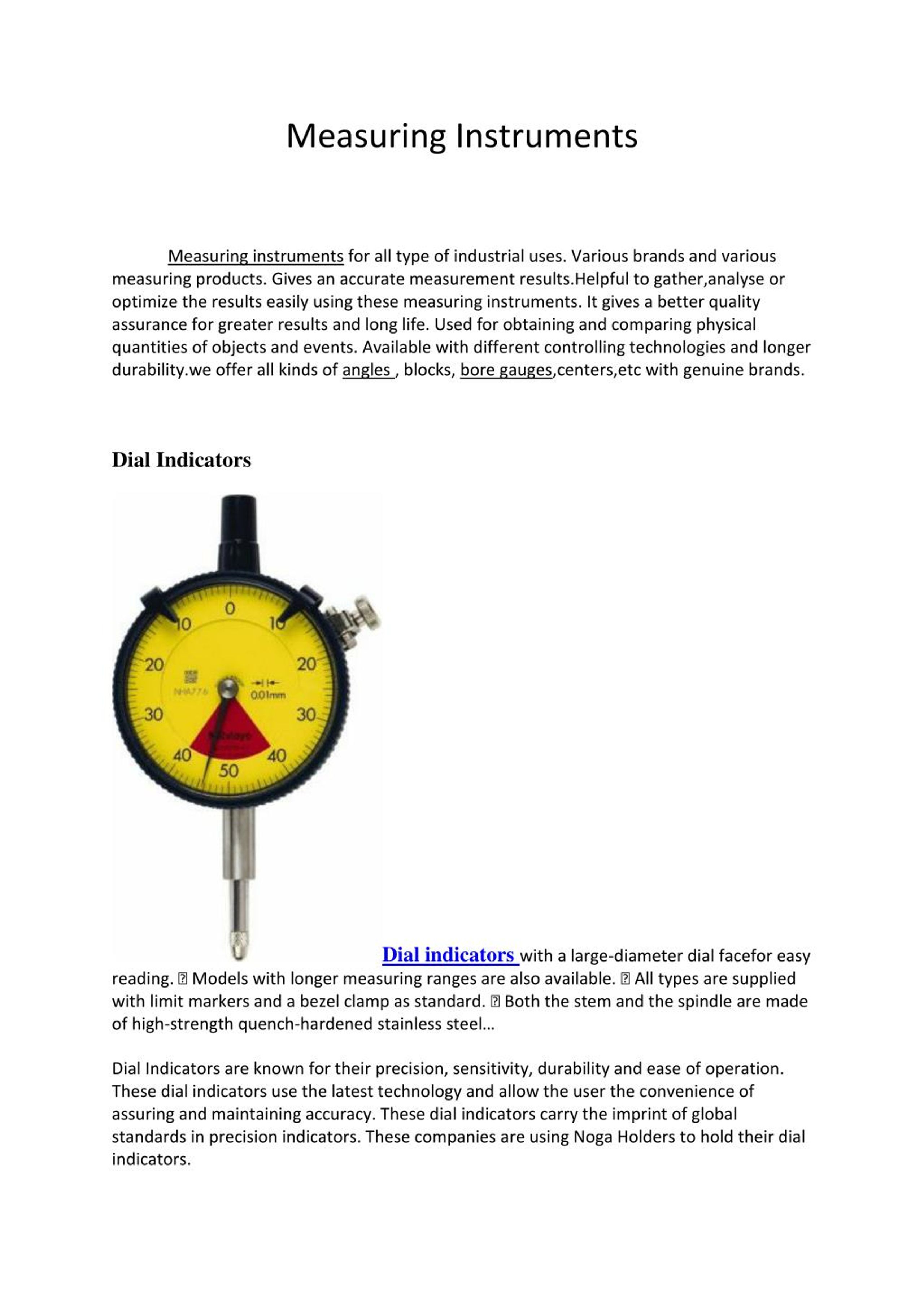 PPT Measuring Instruments PowerPoint Presentation, free download ID