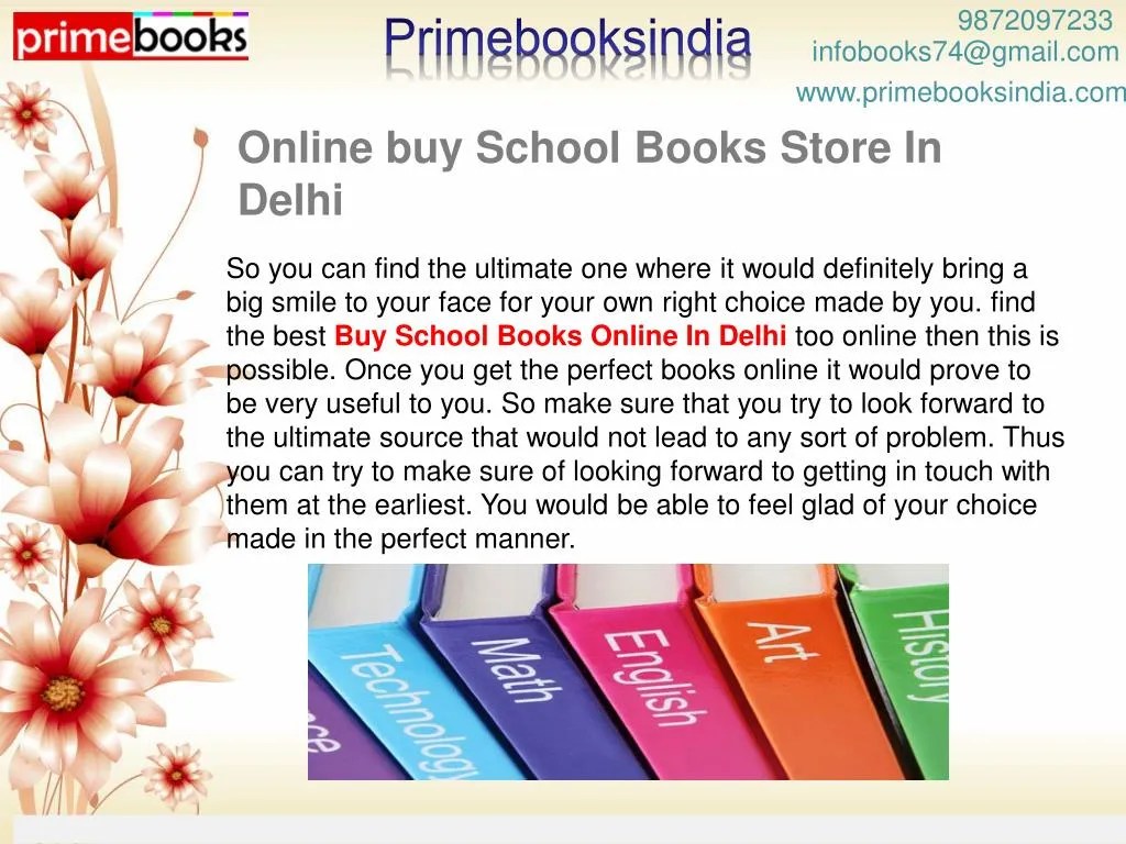 PPT Online buy School Books Store In Delhi PowerPoint Presentation