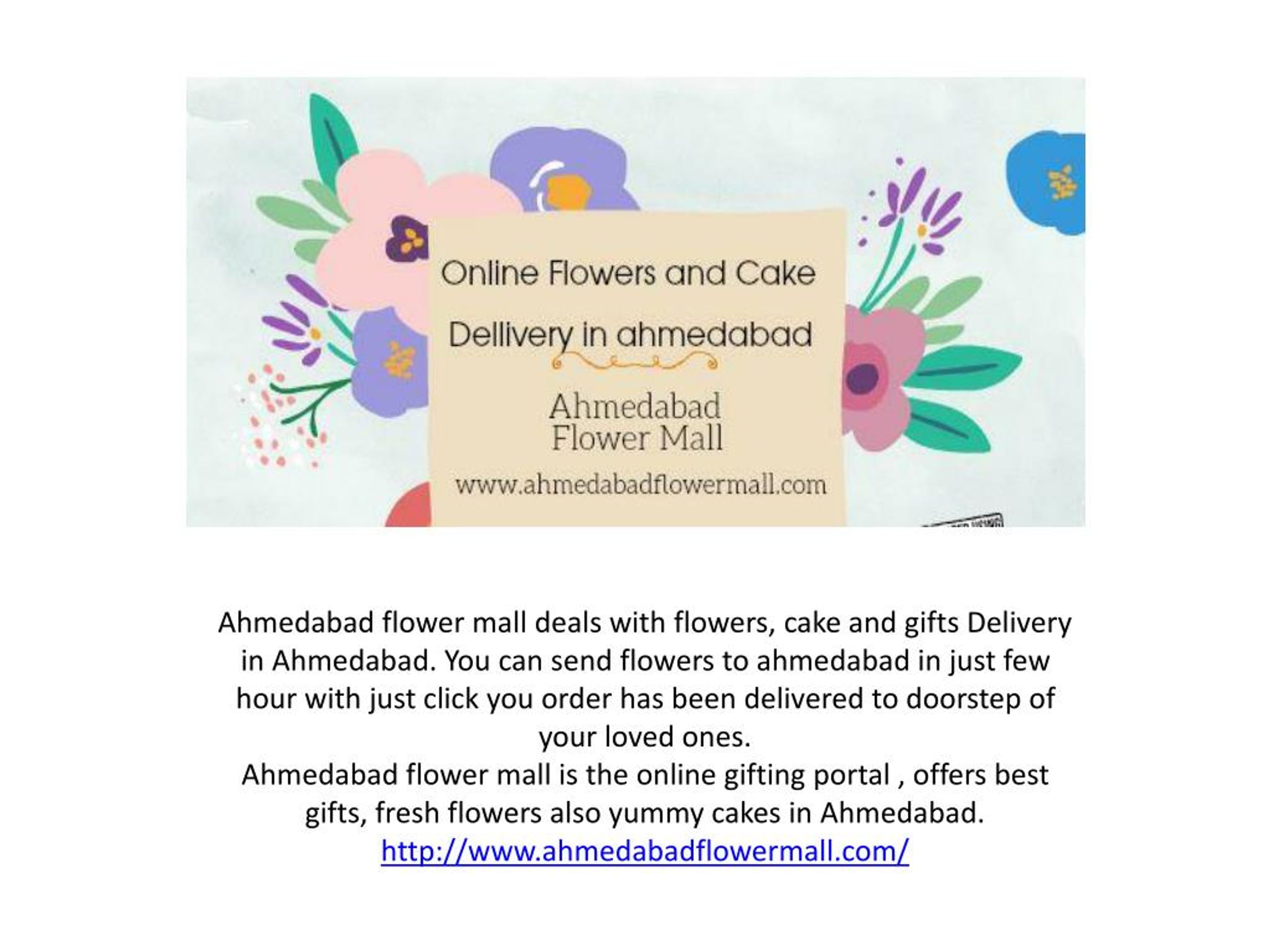 PPT Ahmedabad Flowers Mall Gifts , Flowers , Cake PowerPoint Presentation ID7346600