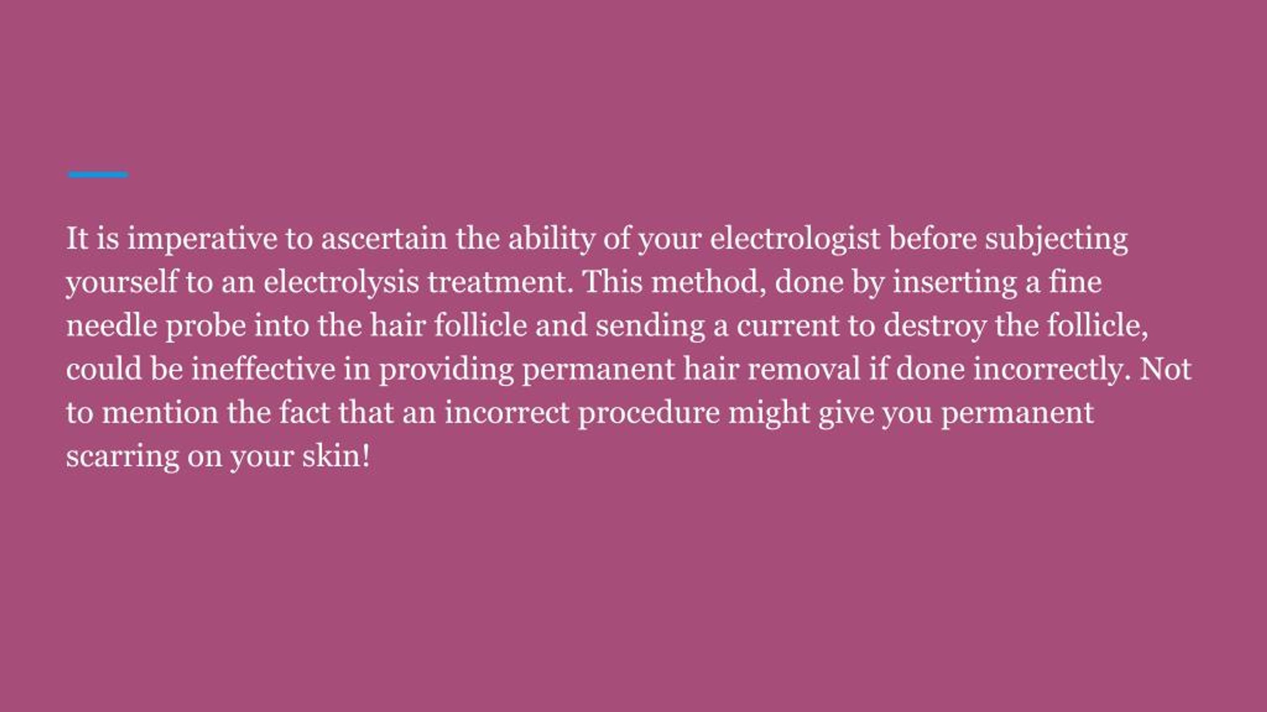 PPT Professional Certification in electrolysis and why it is