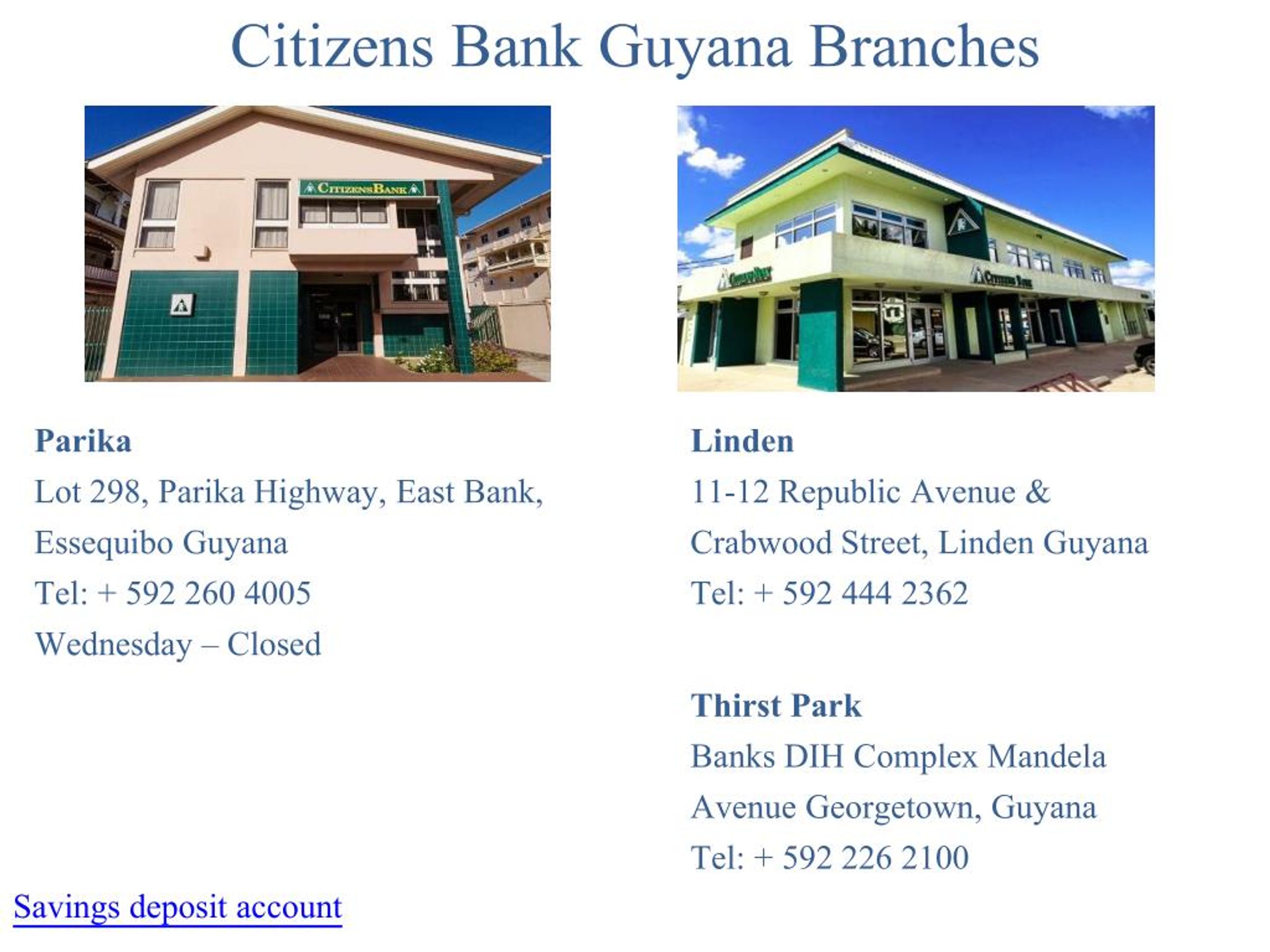 PPT Citizens Bank Guyana Delivering Superior Banking Service