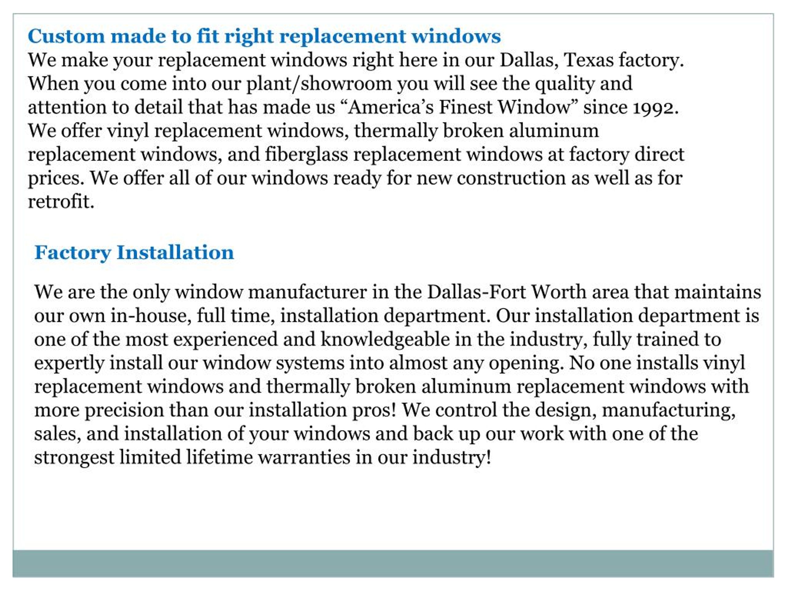 PPT window replacement fort worth PowerPoint Presentation, free