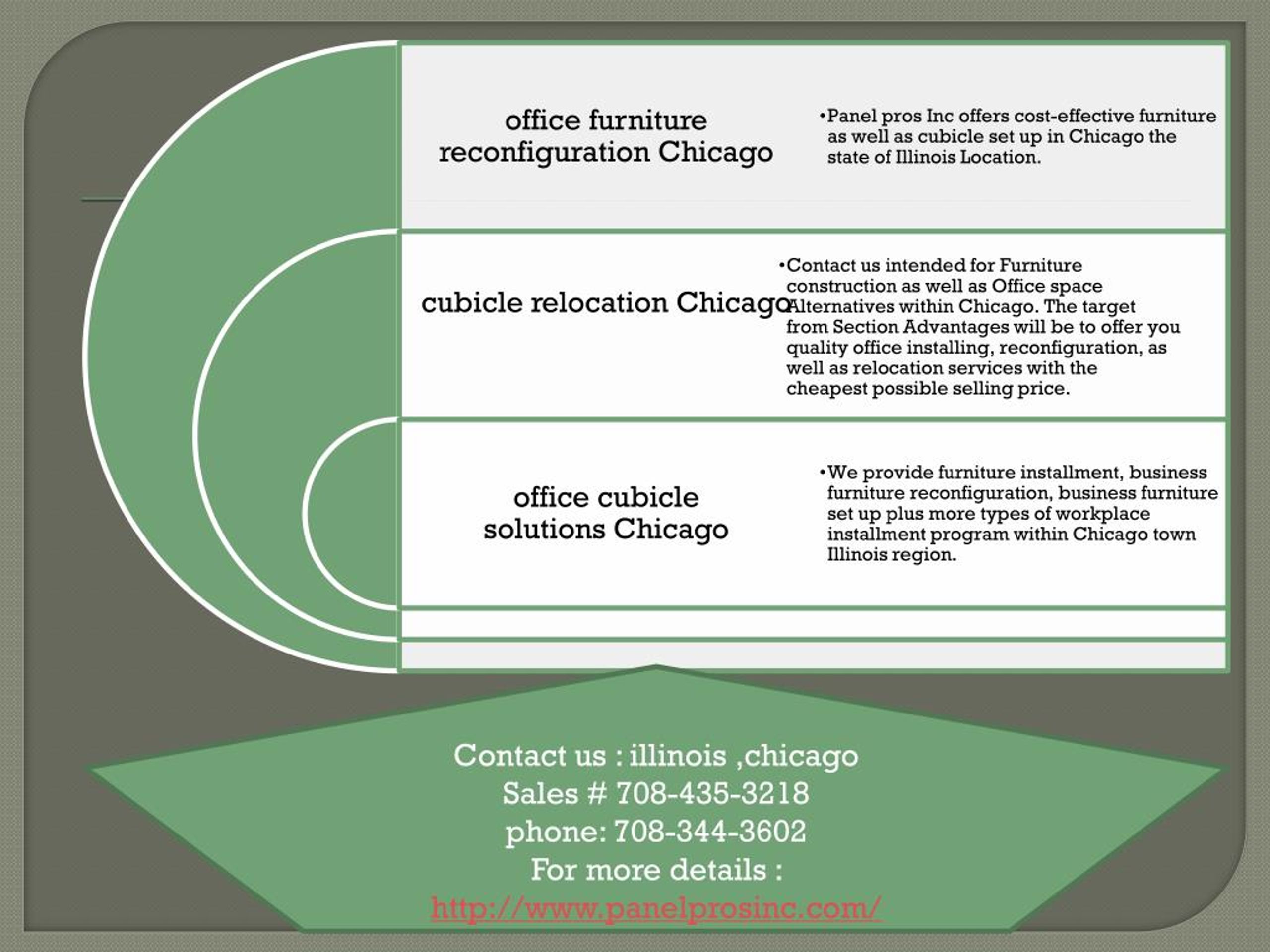 PPT office furniture installation Chicago PowerPoint Presentation