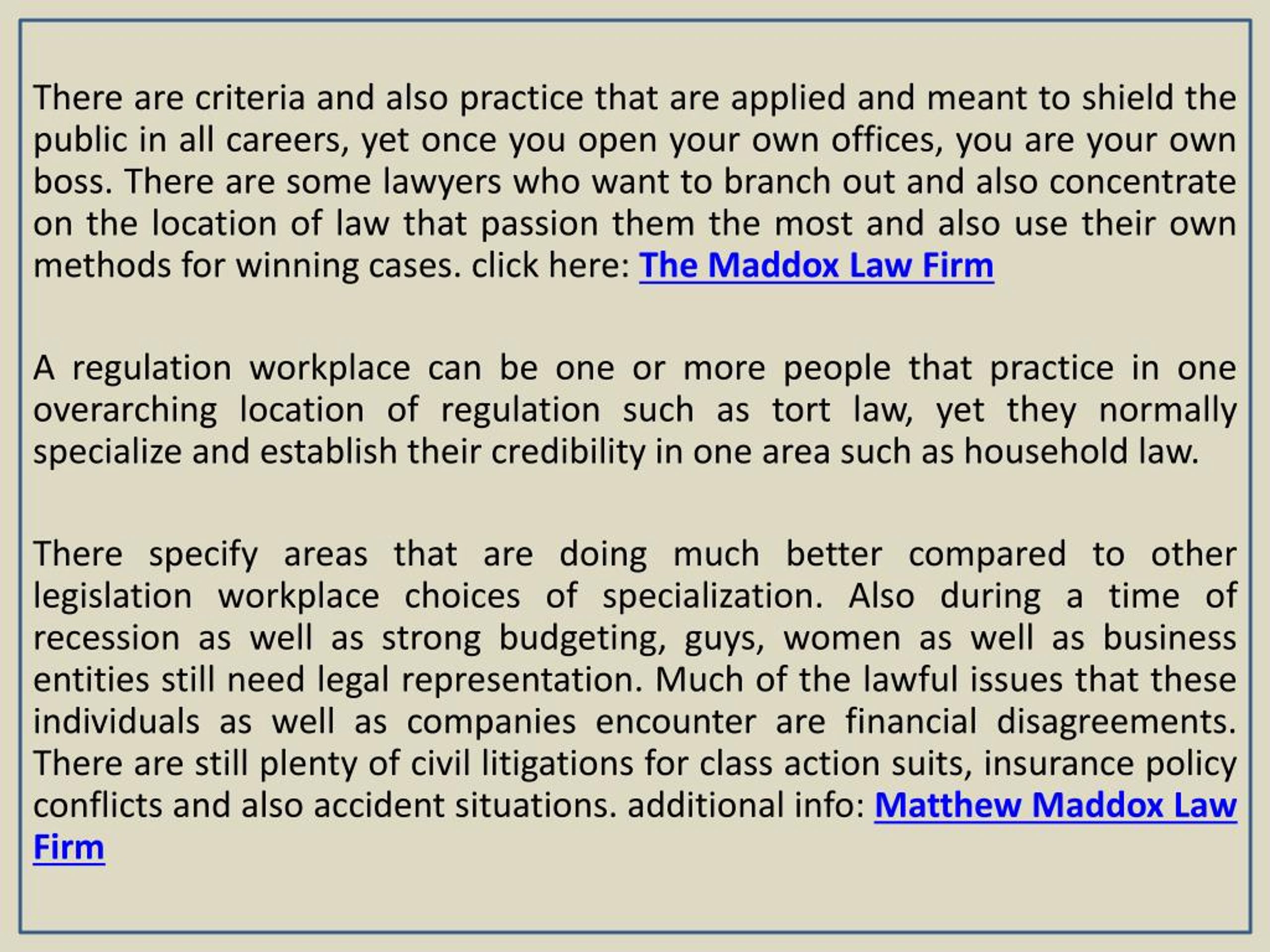 PPT Law Office of Matthew M Maddox PowerPoint Presentation, free