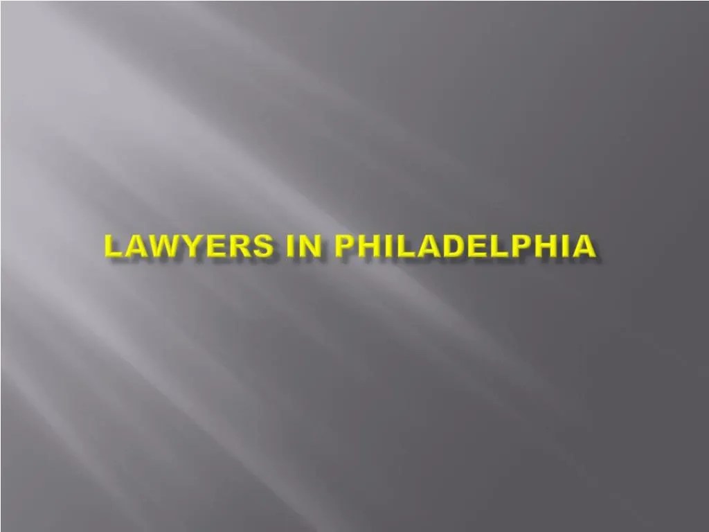 PPT Philadelphia Car Accident Lawyer PowerPoint Presentation, free
