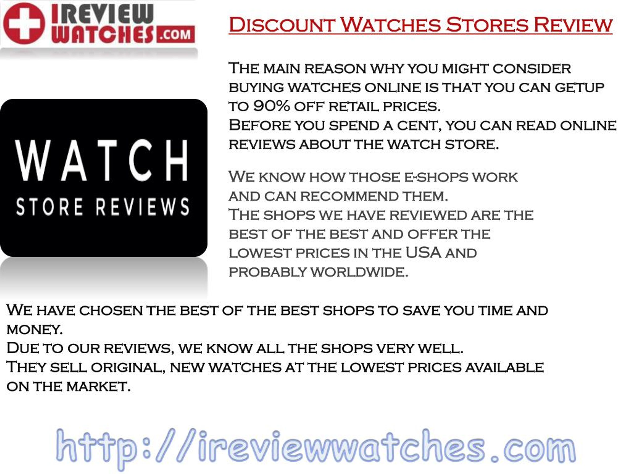 PPT Best Online Watch Store Reviews by Ireview watches PowerPoint