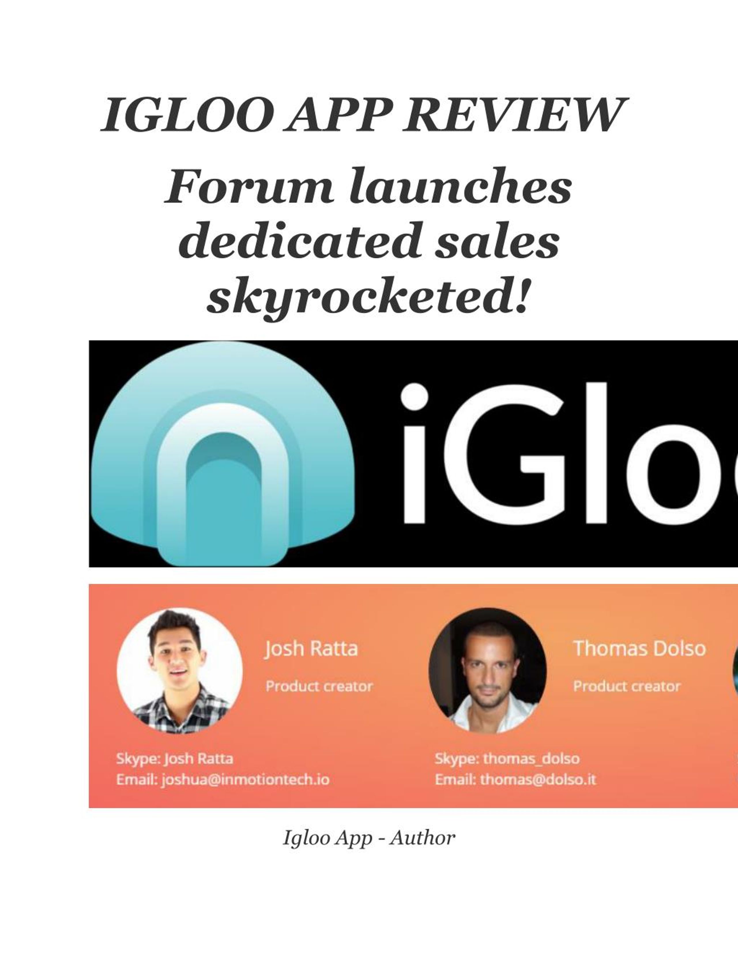 PPT iGloo App Review PowerPoint Presentation, free download ID7352523