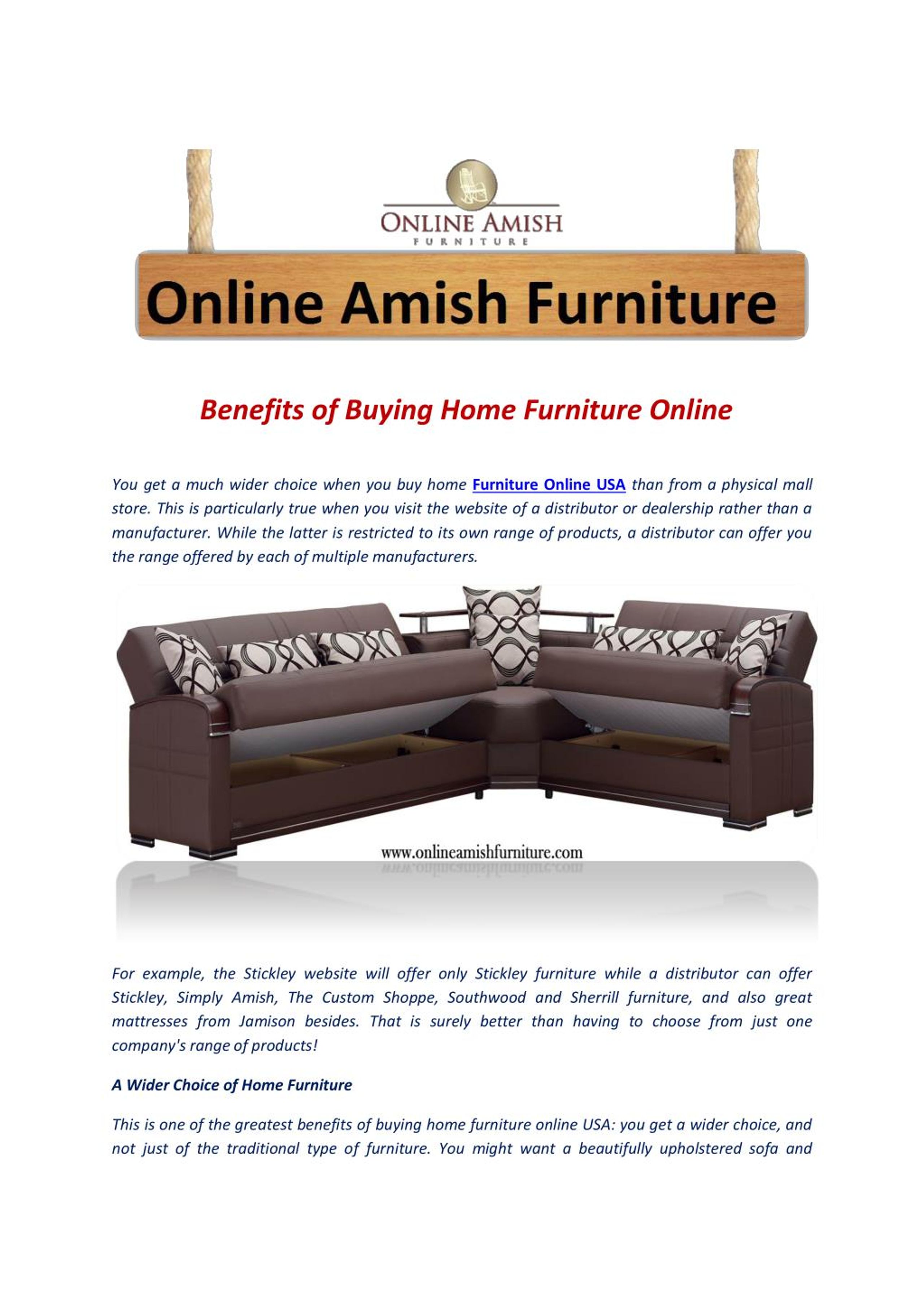 PPT Benefits of Buying Home Furniture Online PowerPoint Presentation