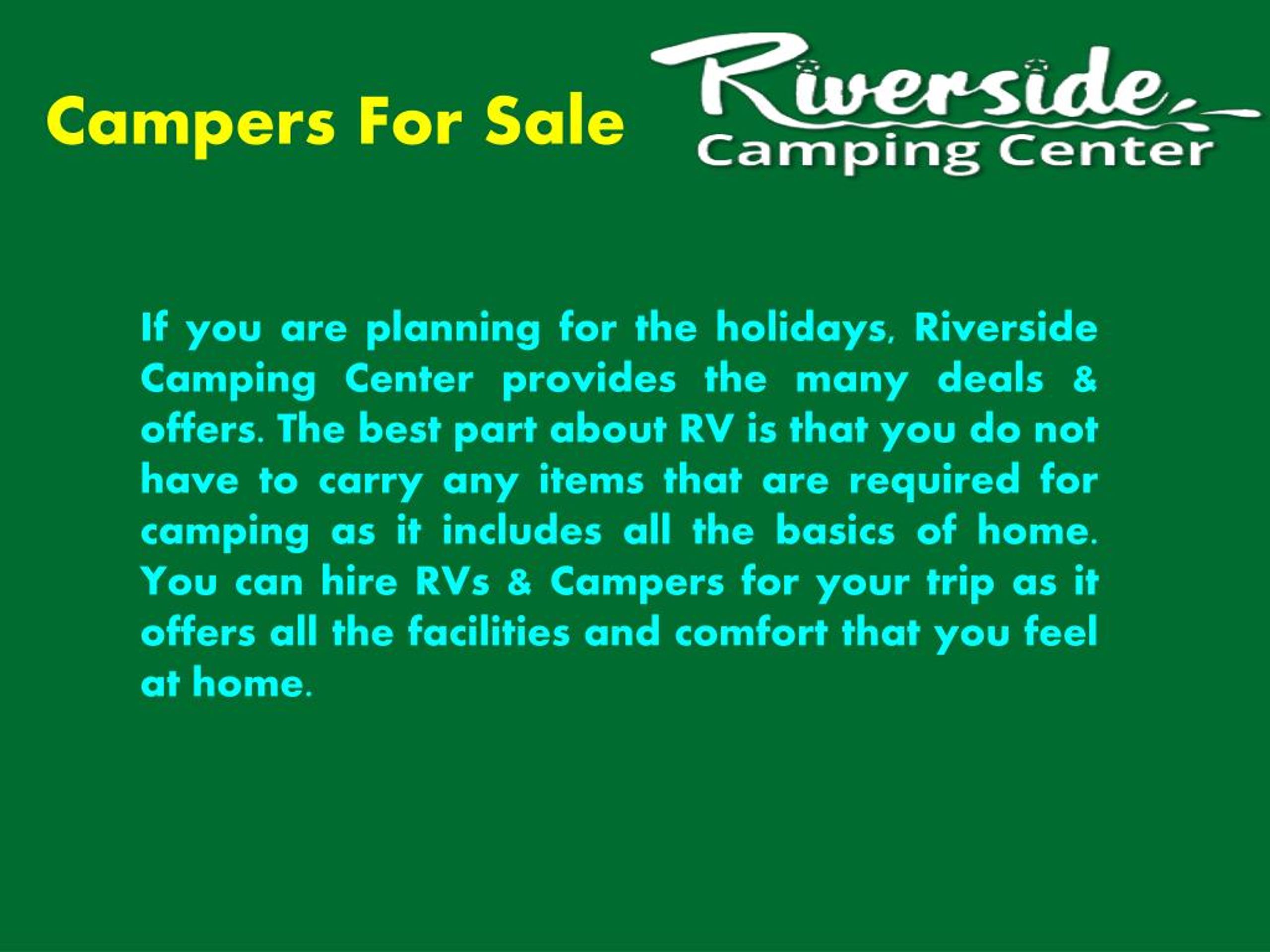 PPT RVs & Campers for Sale in New Bern, NC PowerPoint Presentation