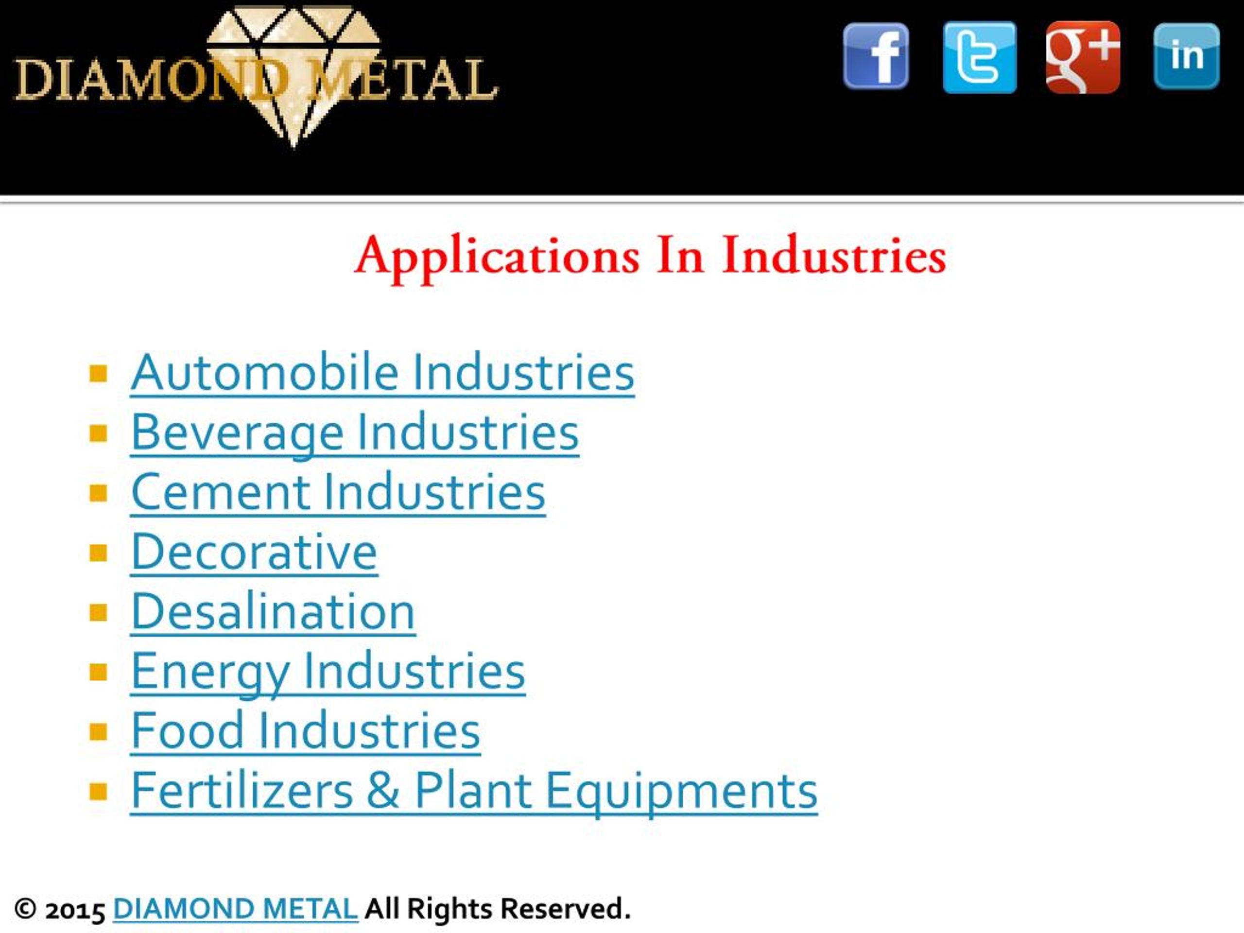 PPT Industrial Raw Materials, Stainless Steel Raw Material PowerPoint