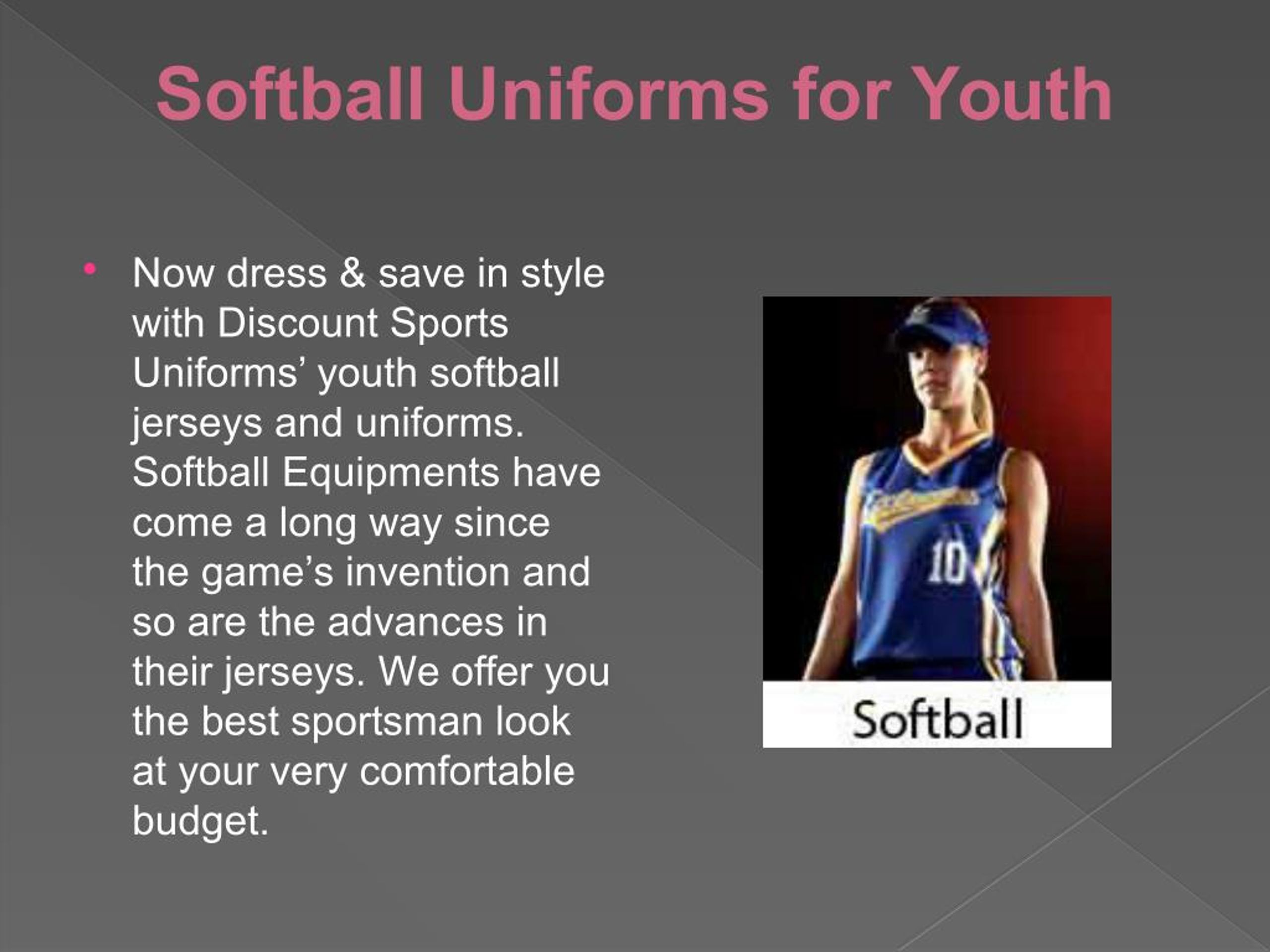 PPT Custom Made Team Uniforms at Discount Prices PowerPoint