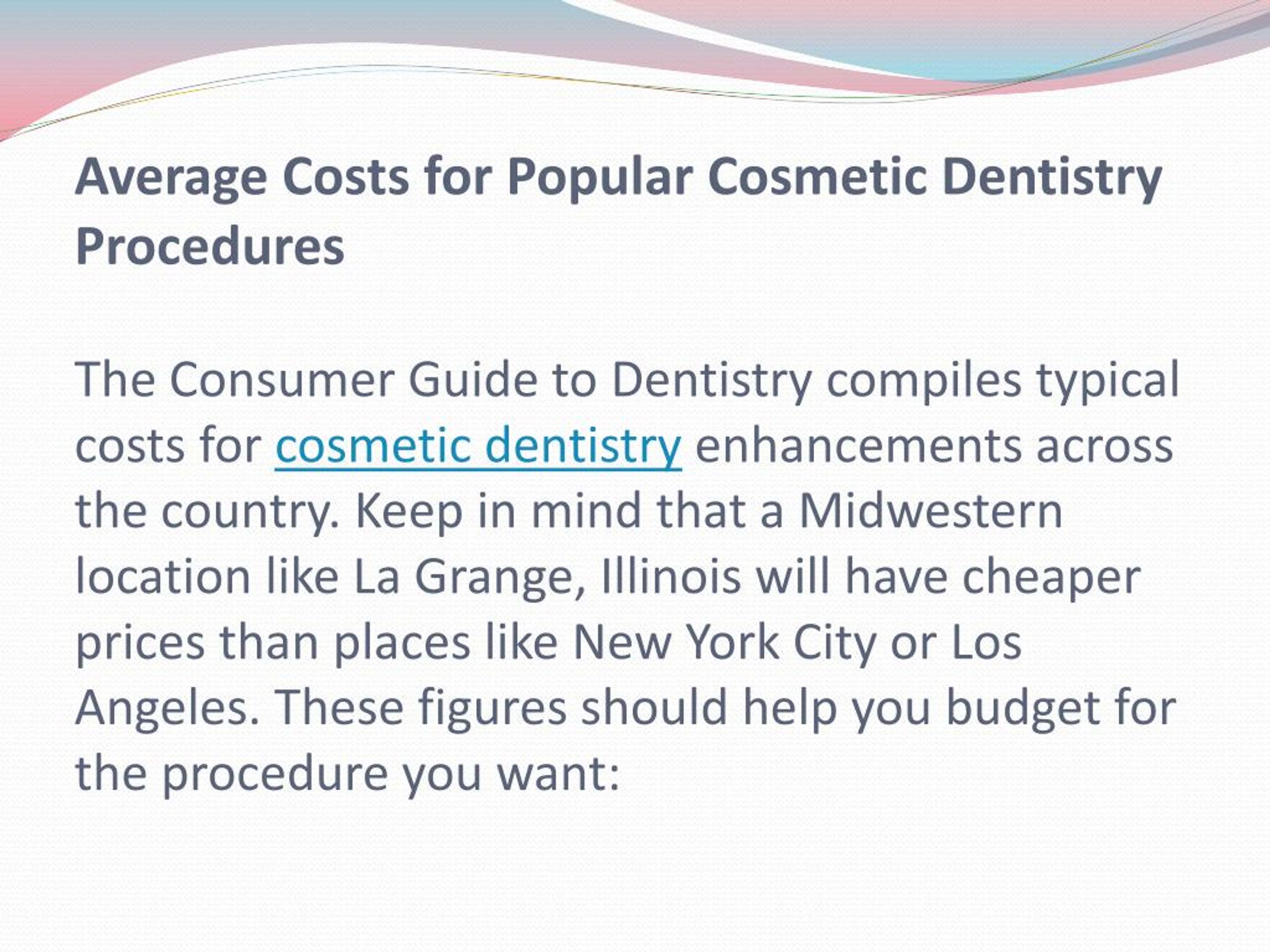 PPT How Much Does Cosmetic Dentistry Cost? PowerPoint Presentation