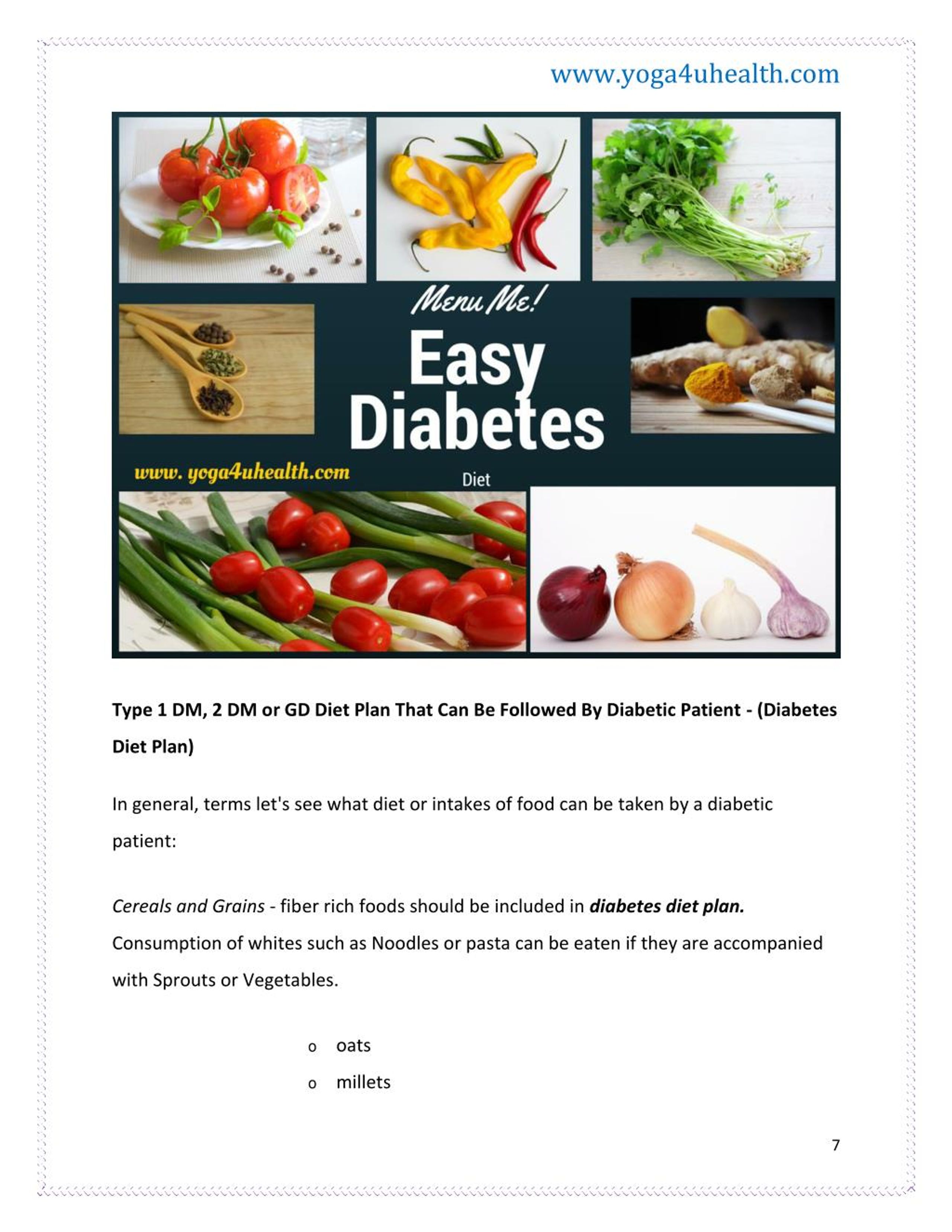 Menu For Diabetes Diet The Guide Ways