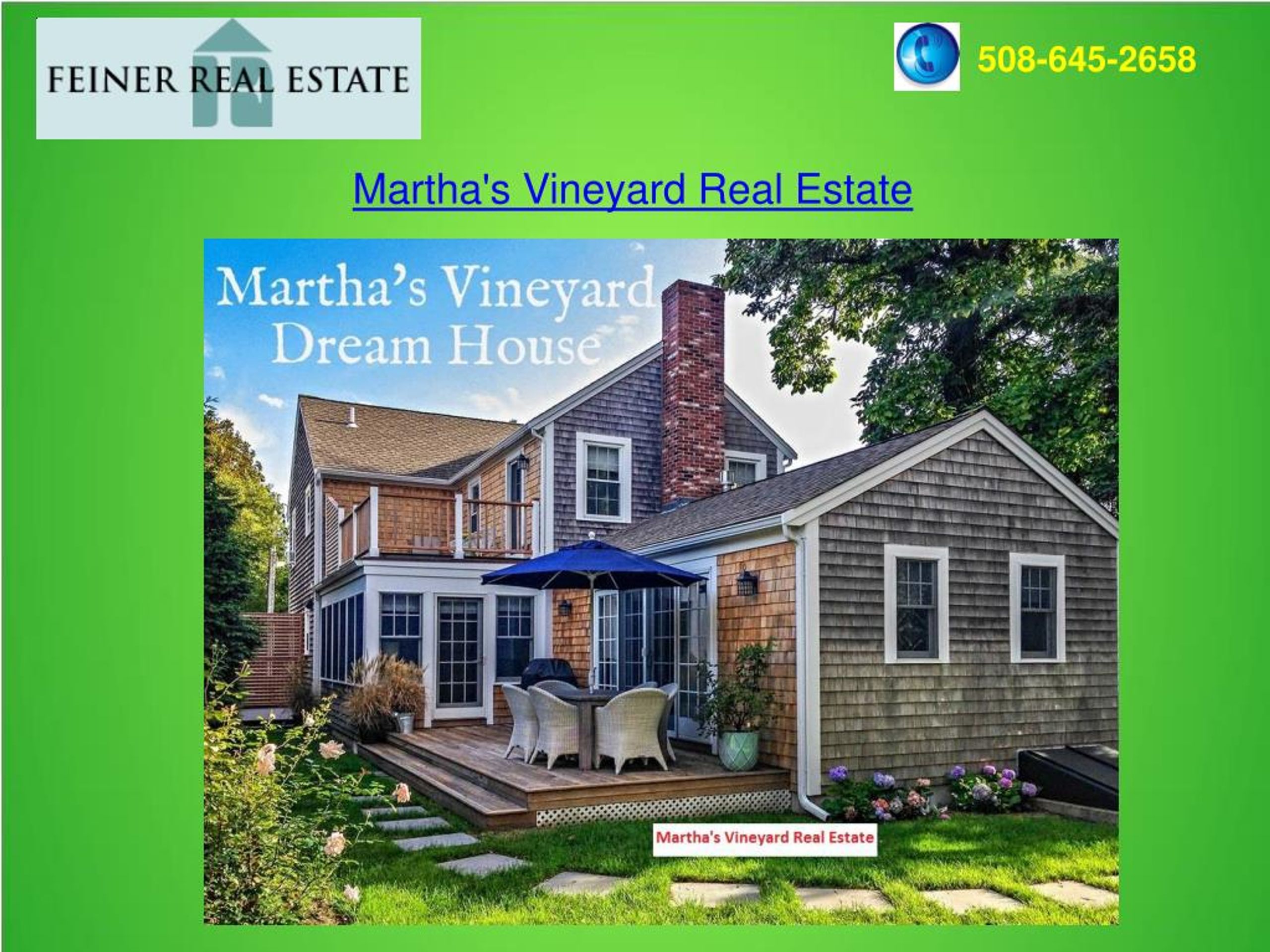 PPT Martha's Vineyard Real Estate PowerPoint Presentation, free