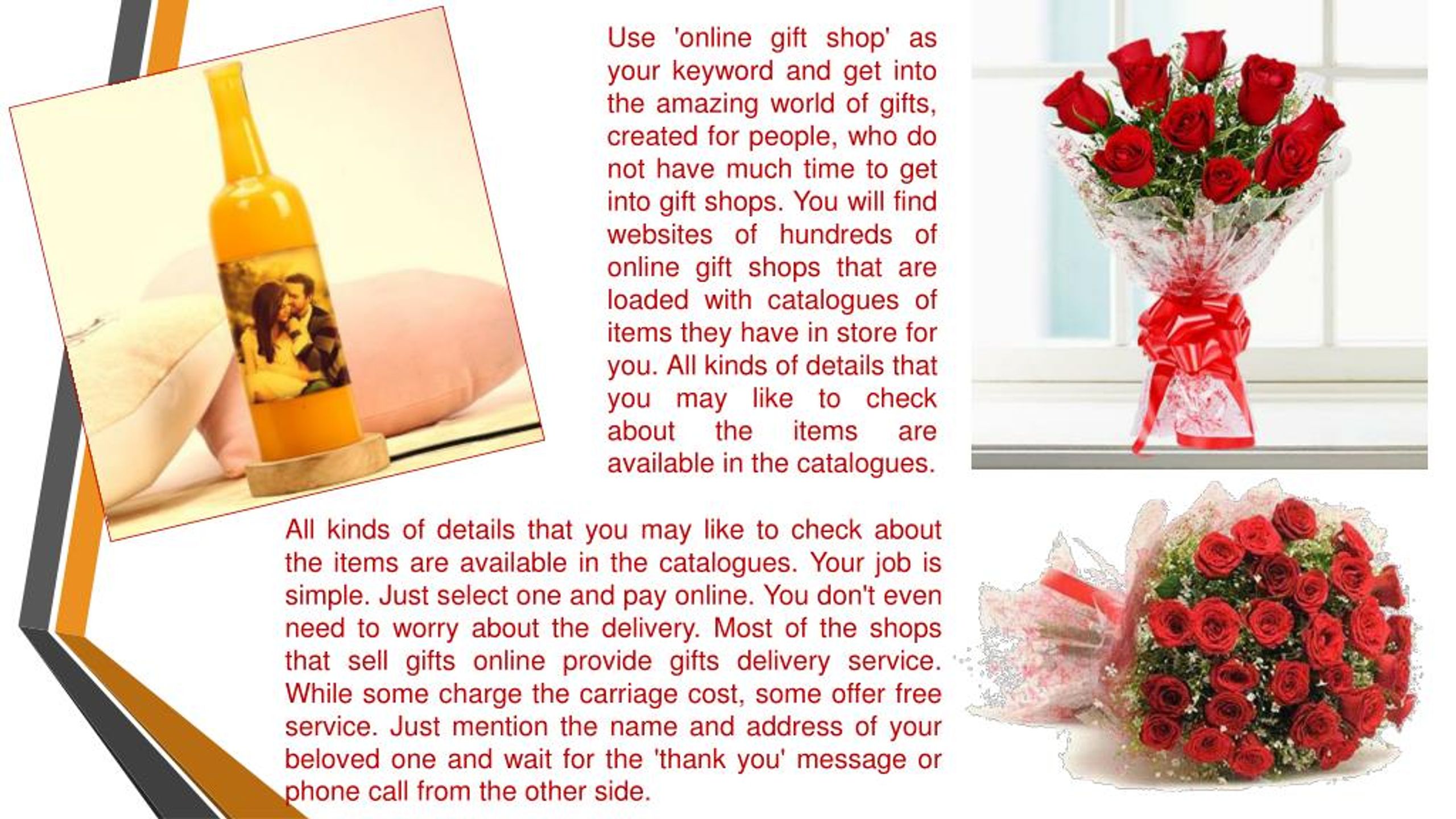 PPT Online Birthday Gifts PowerPoint Presentation, free download ID