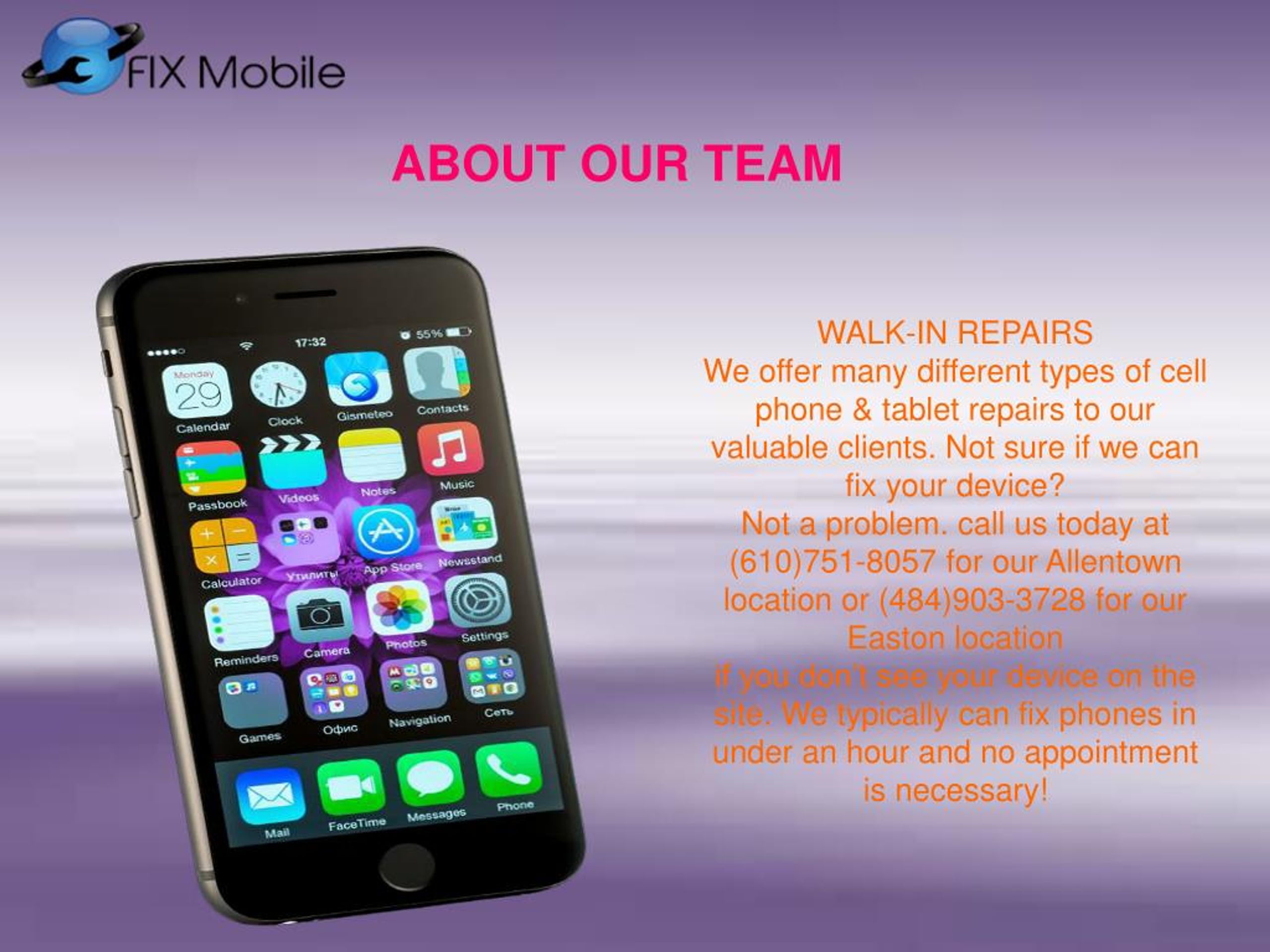 PPT FIX Mobile Repair PowerPoint Presentation, free download ID7357988