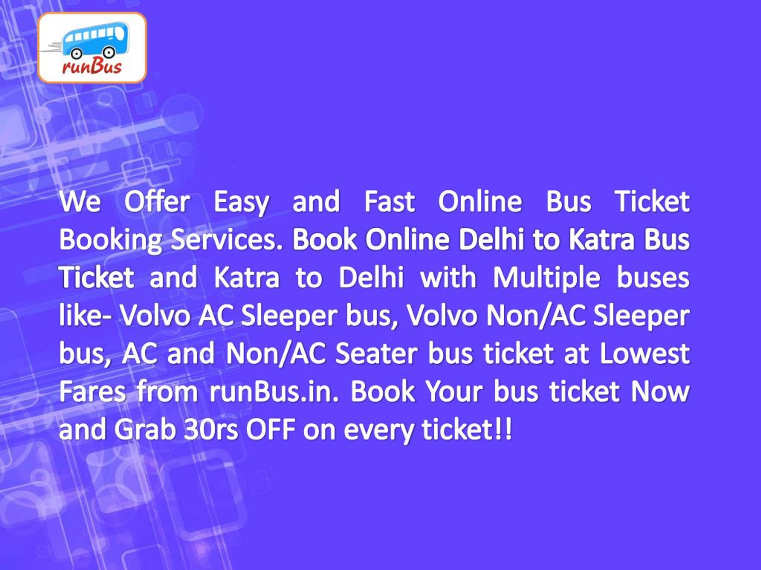 PPT Online Delhi to Katra Bus Ticket Booking 450 PowerPoint