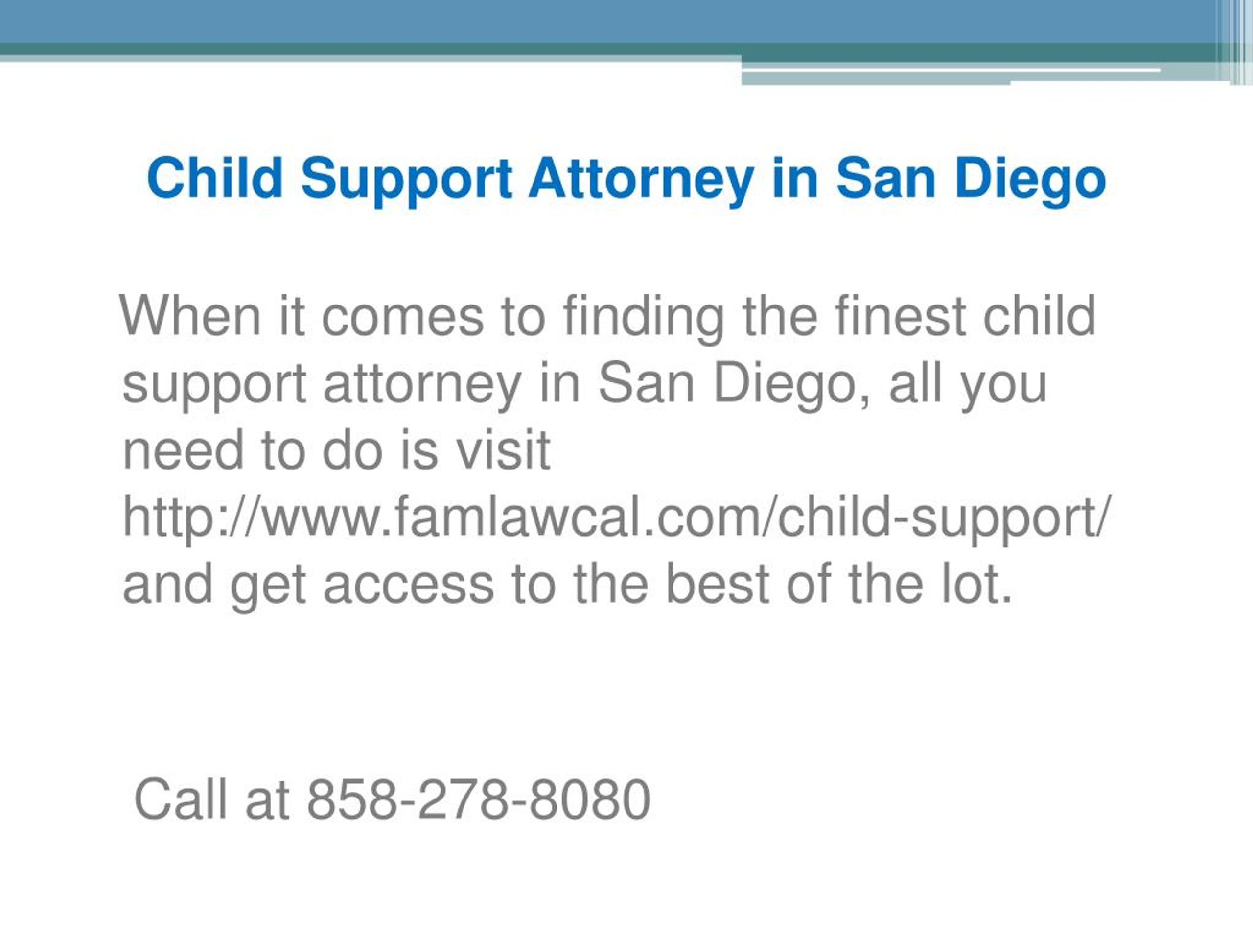 PPT Child Support Attorney in San Diego