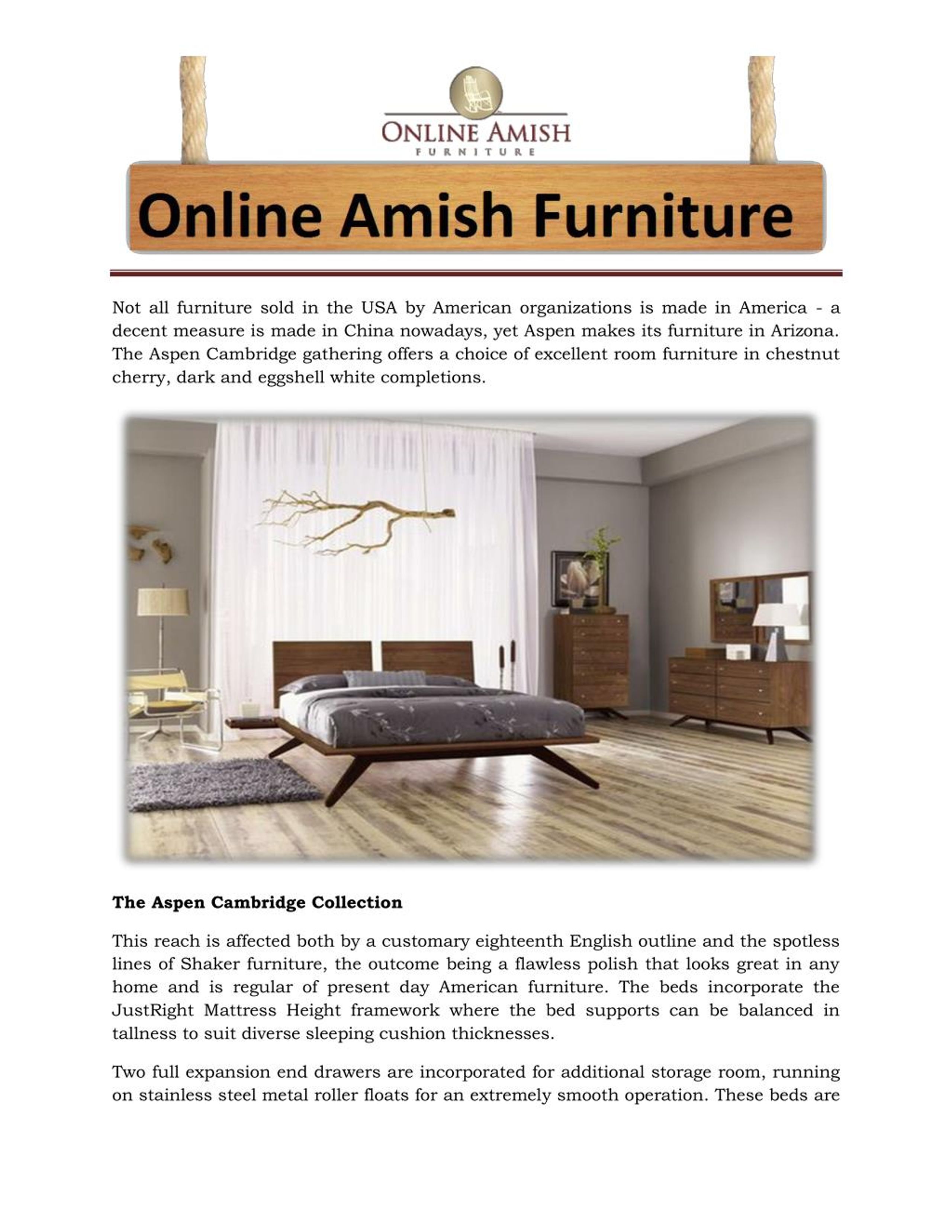 PPT Choosing Aspen Bedroom Furniture Made in America PowerPoint