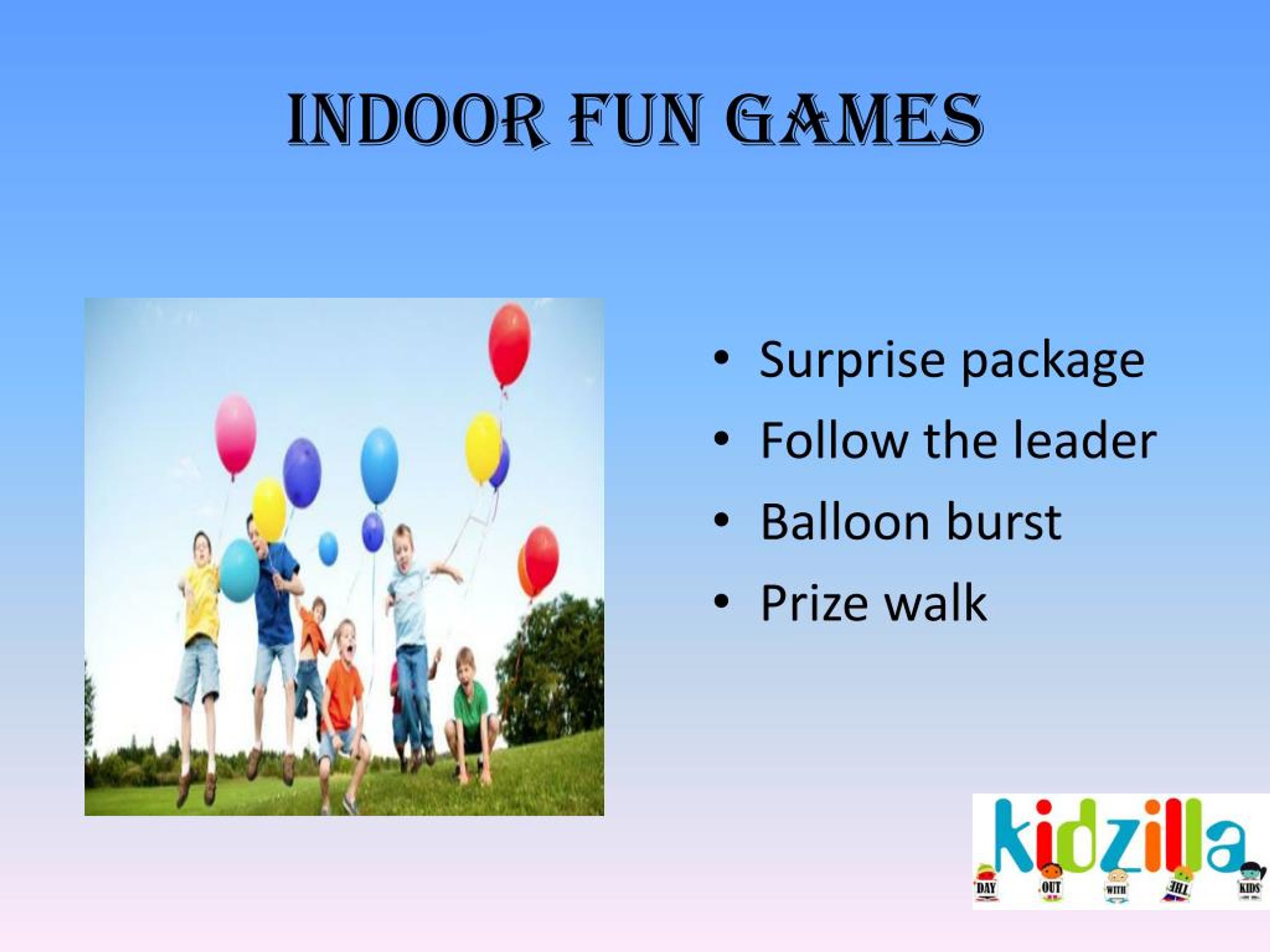PPT Fun Birthday Party Games PowerPoint Presentation, free download