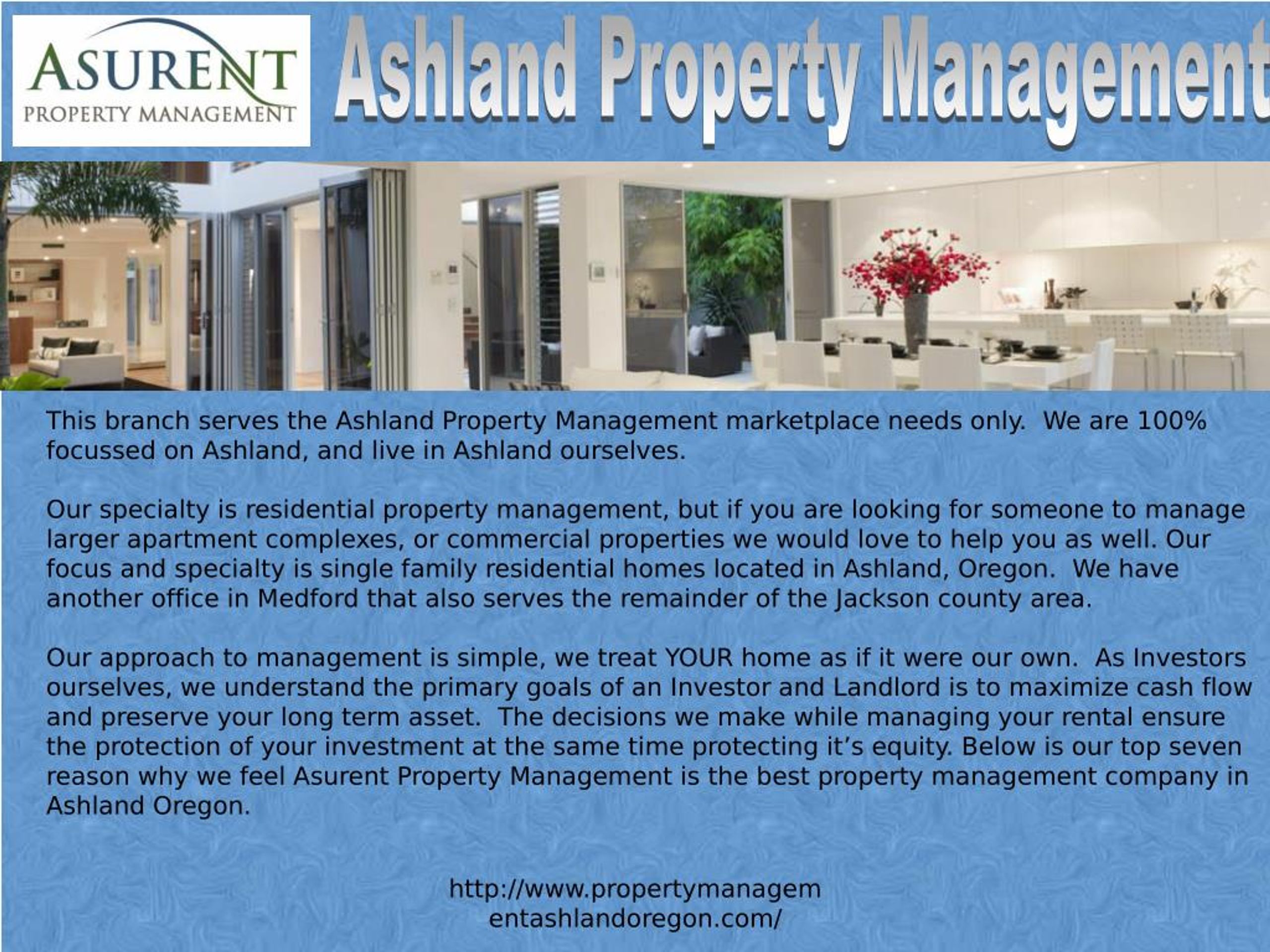 PPT Property Management Ashland Oregon. PowerPoint Presentation, free