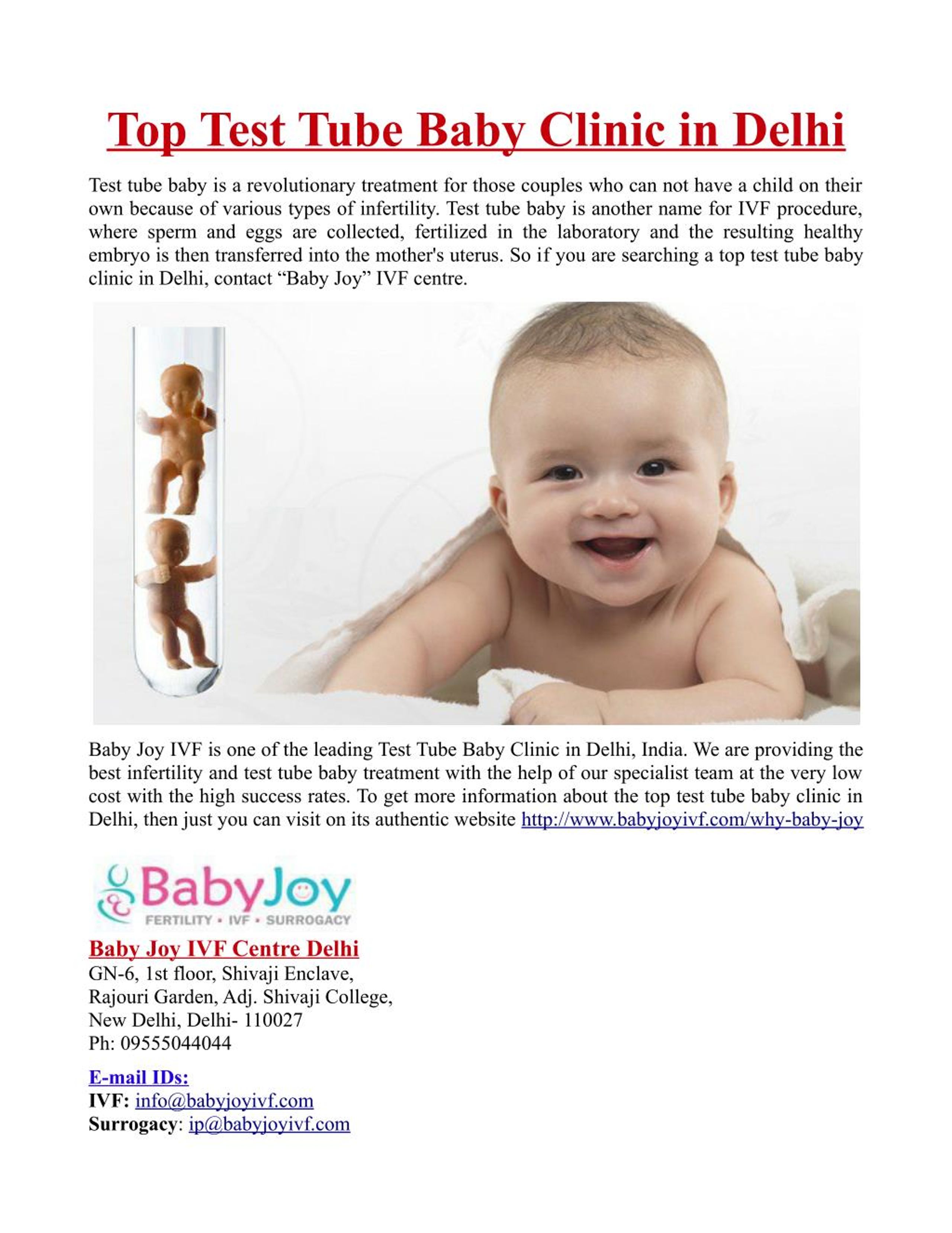 PPT Top Test Tube Baby Clinic in Delhi PowerPoint Presentation, free