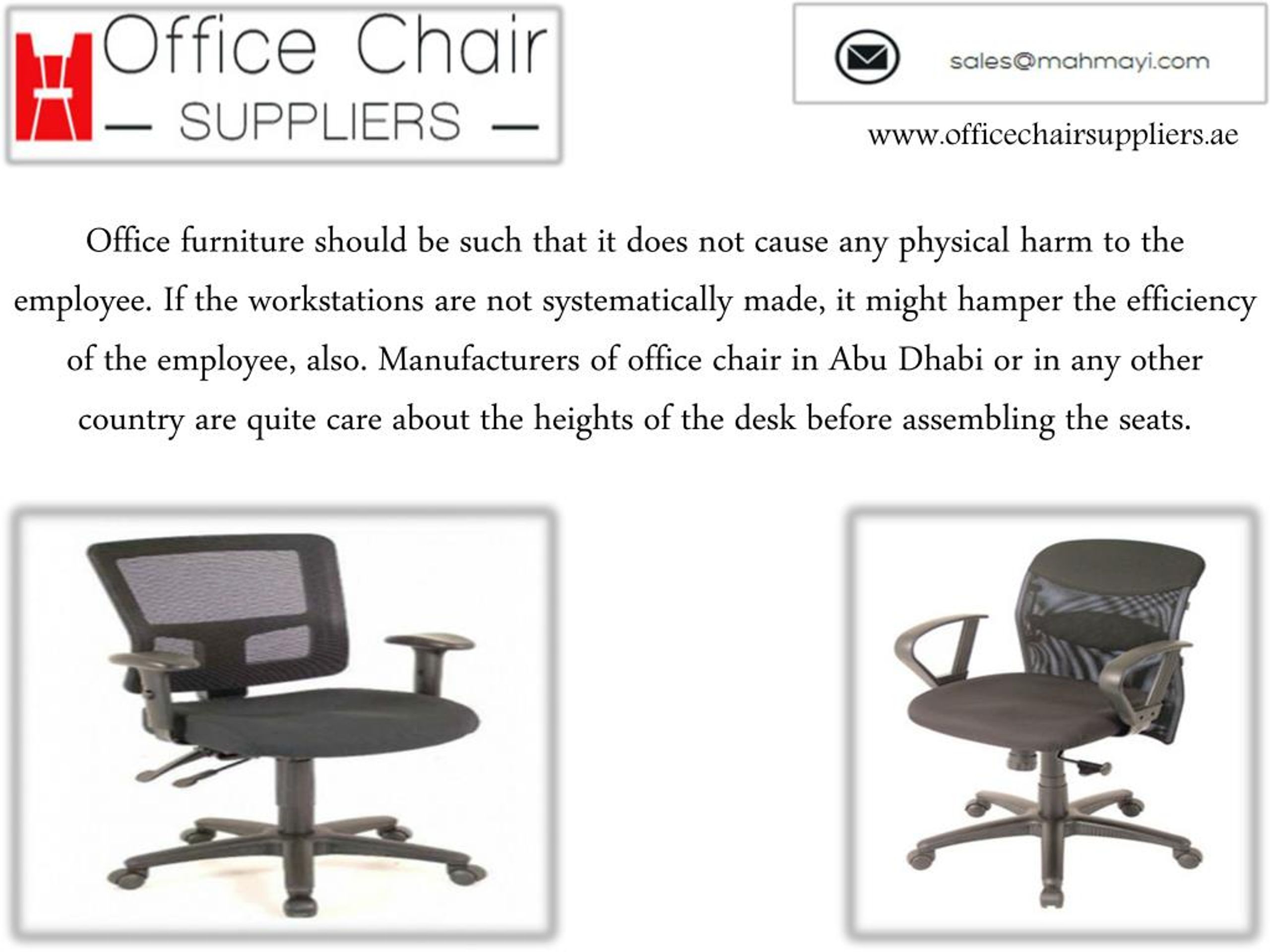 PPT Buying Office Chairs in Abu Dhabi PowerPoint Presentation, free