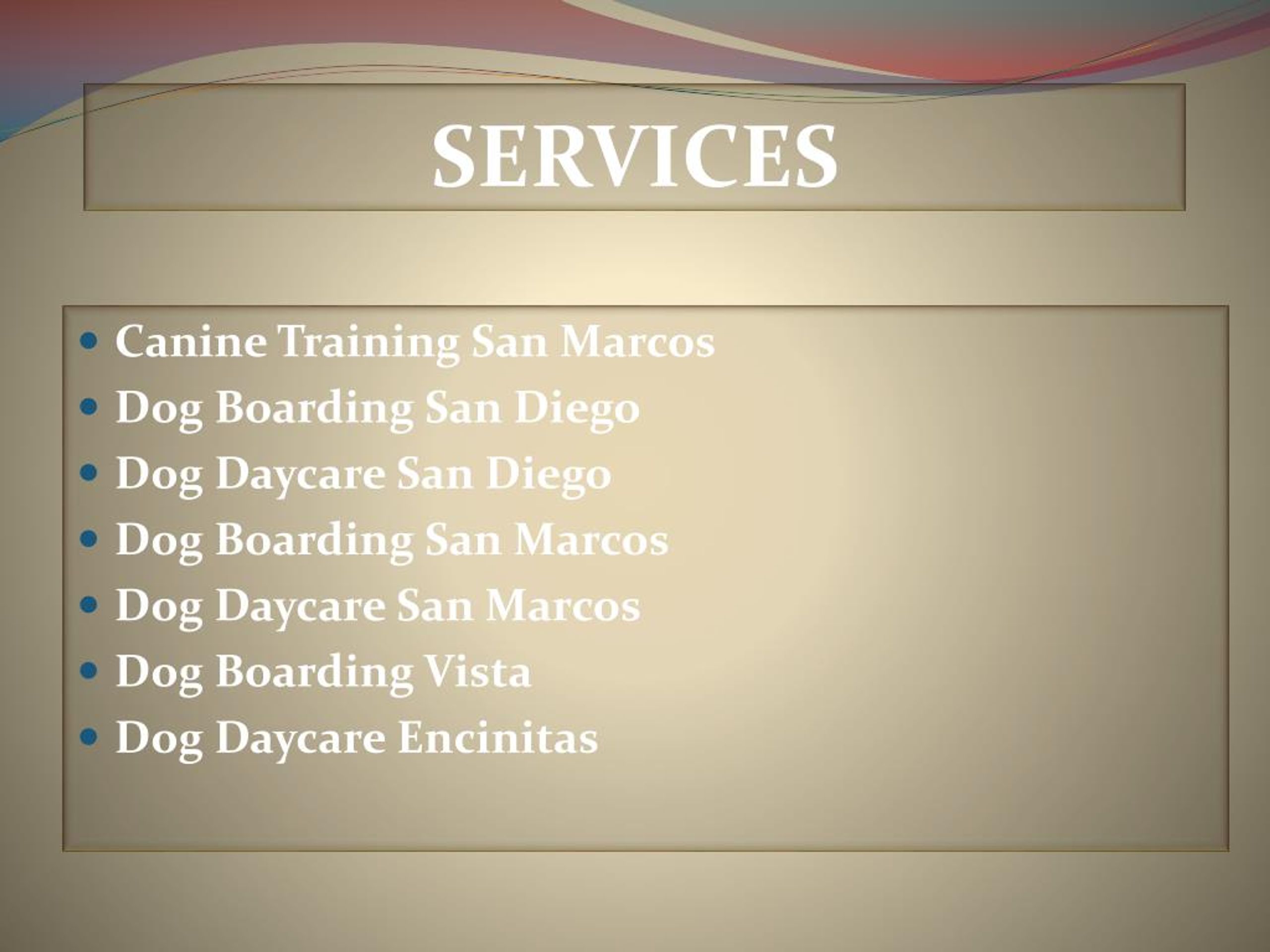 PPT Canine Training San Marcos PowerPoint Presentation, free download