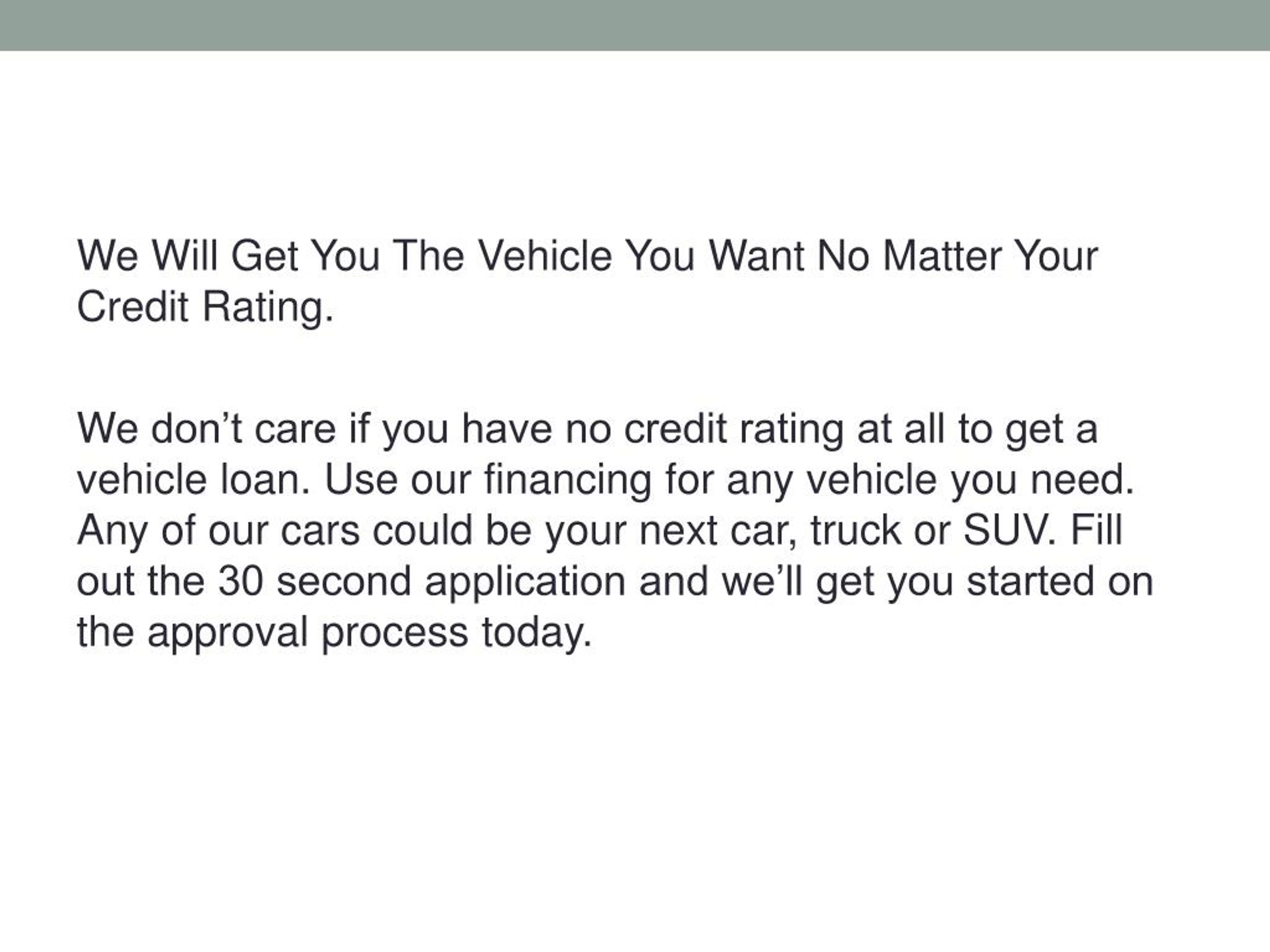 PPT Bad Credit Car Loans 24/7 PowerPoint Presentation, free download