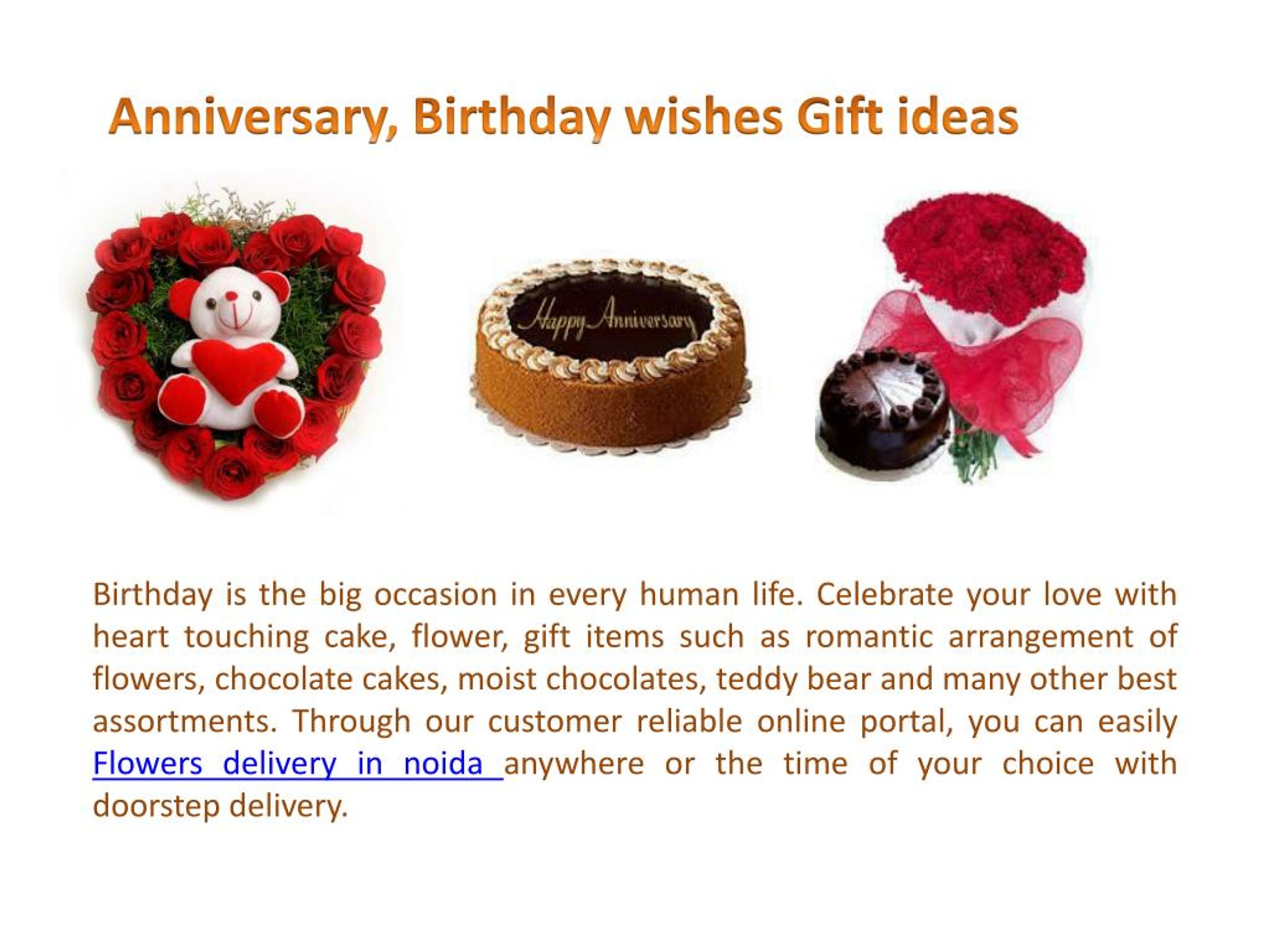 PPT Birthday Flowers & Cake Delivery in Noida PowerPoint Presentation