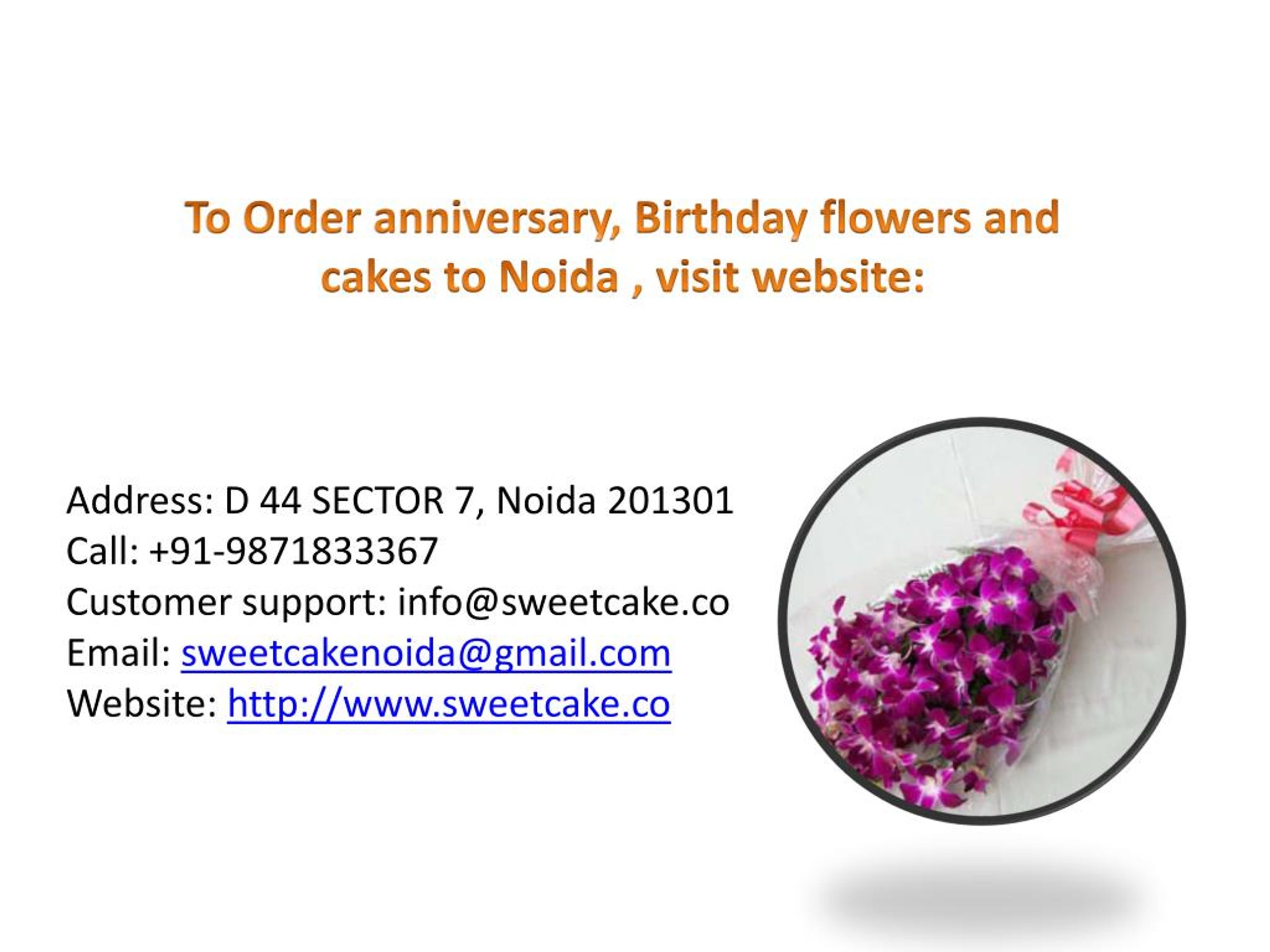 PPT Birthday Flowers & Cake Delivery in Noida PowerPoint Presentation