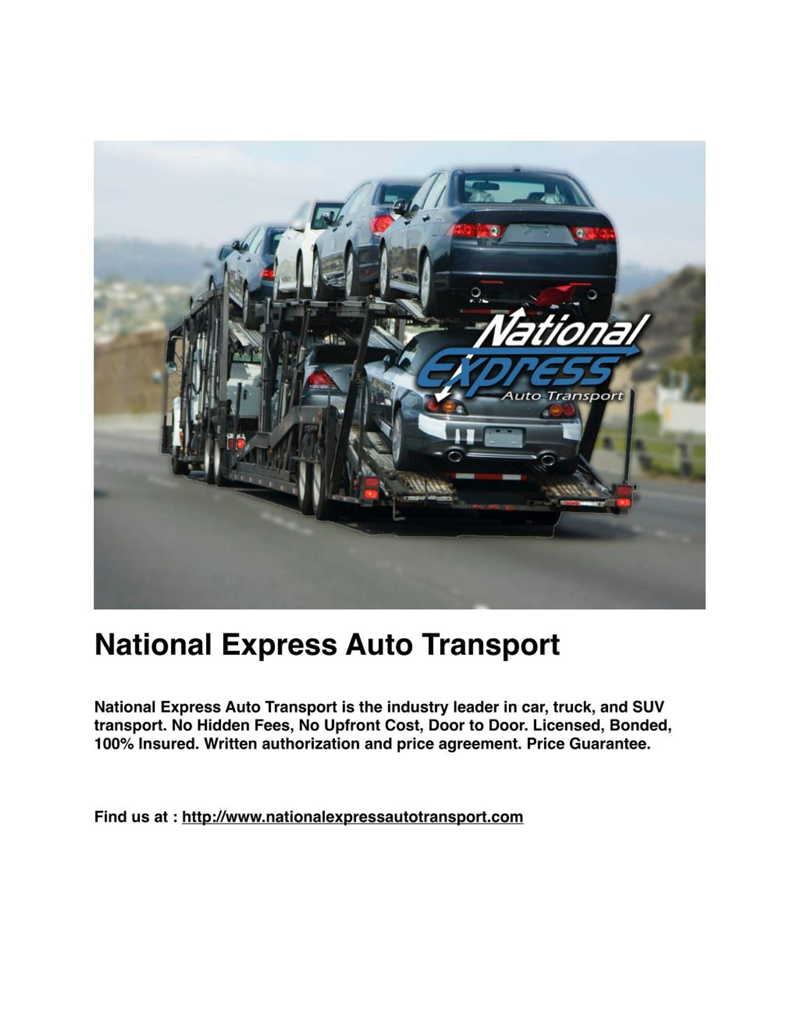 PPT National Express Auto Transport PowerPoint Presentation, free