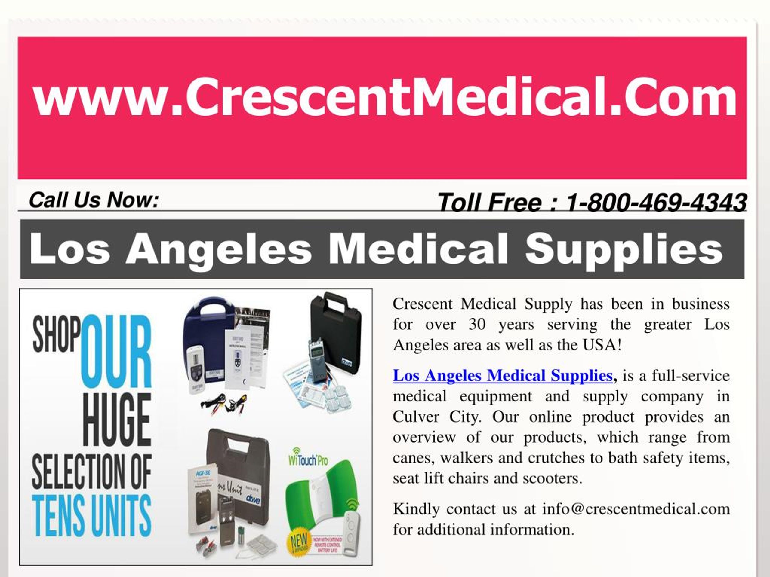 PPT Los Angeles Medical Supplies Online Healthcare services