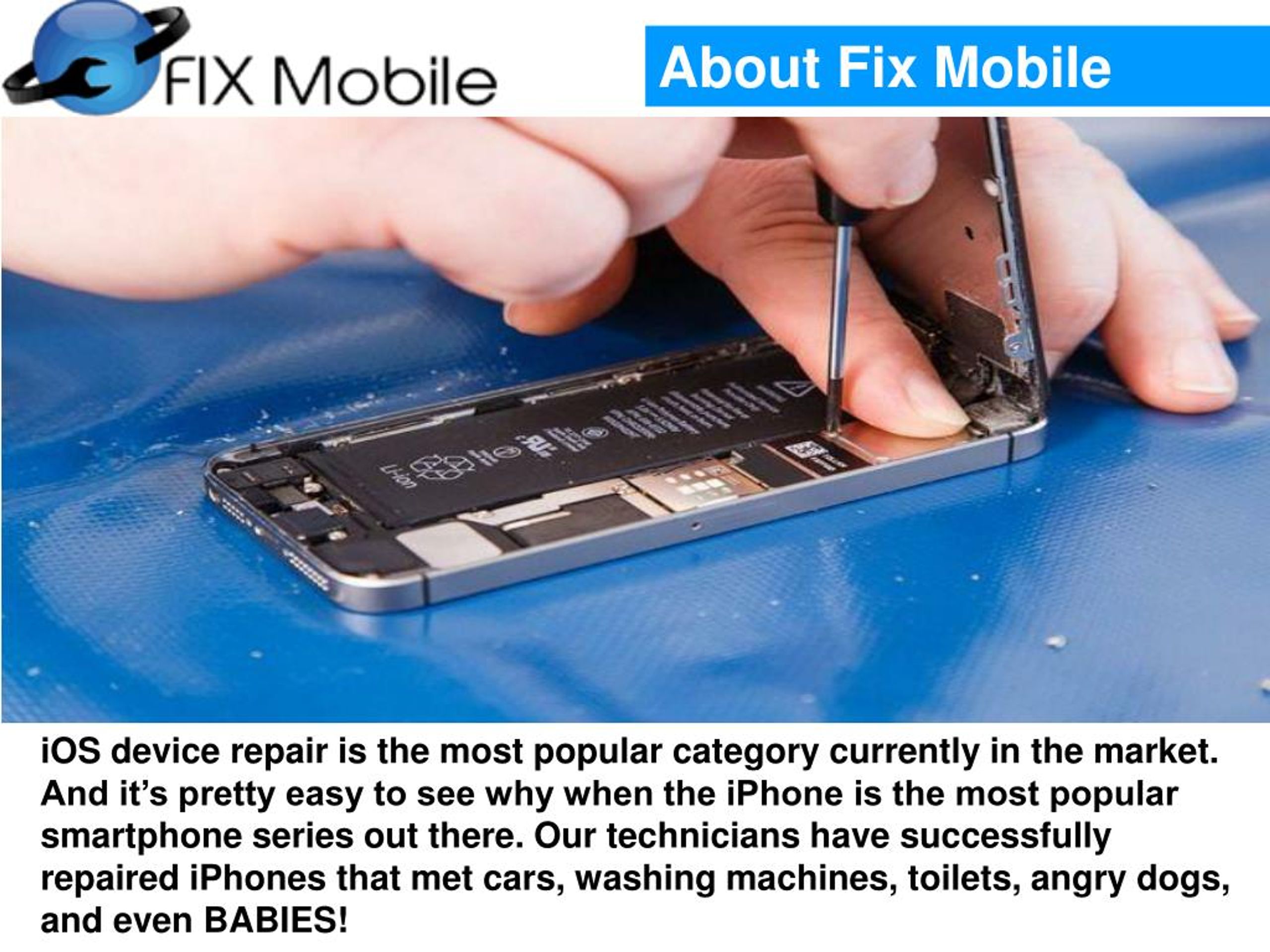 PPT FIX MOBILE REPAIR PowerPoint Presentation, free download ID7370253