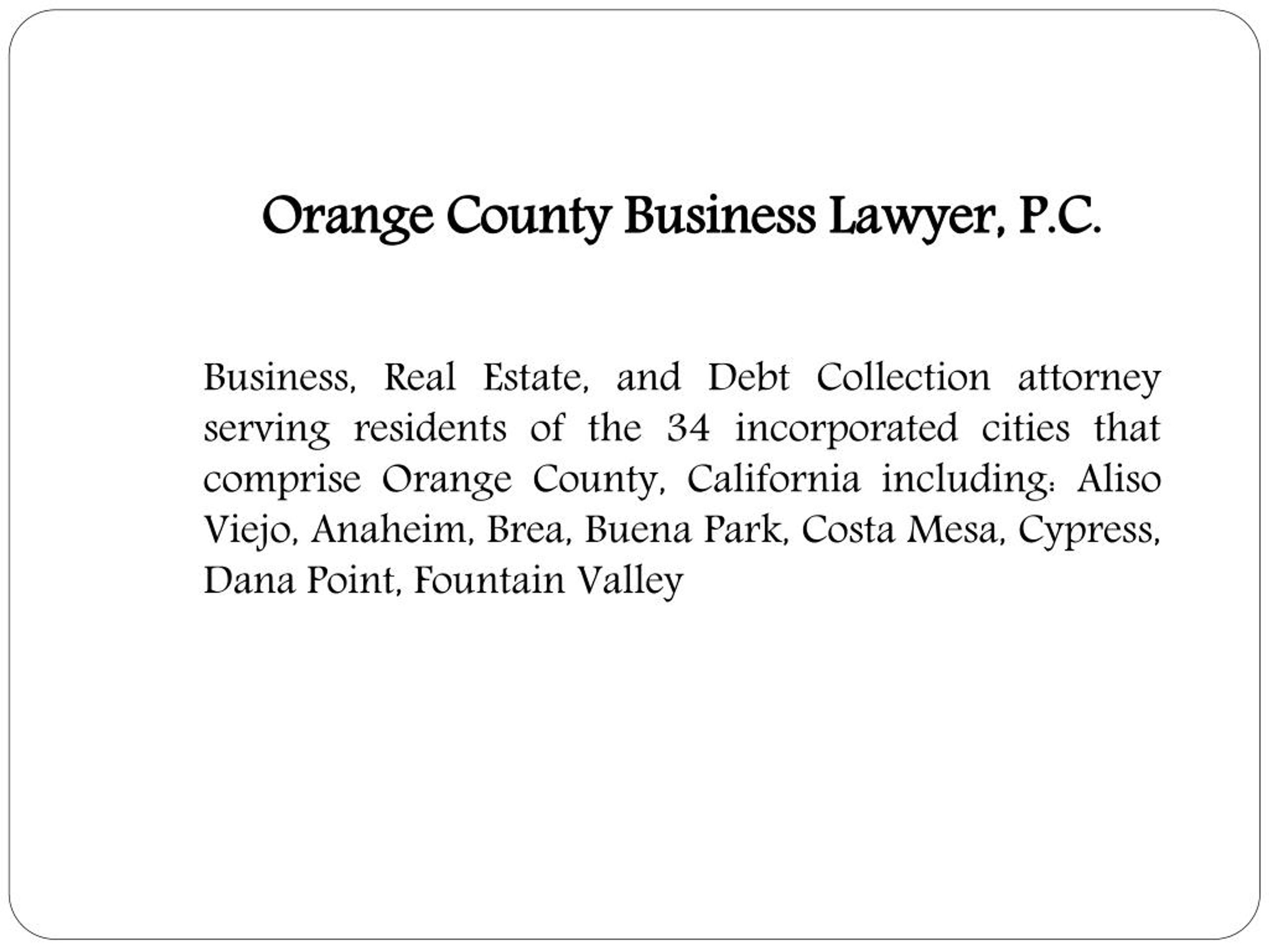 PPT Orange County PowerPoint Presentation, free download ID7371595